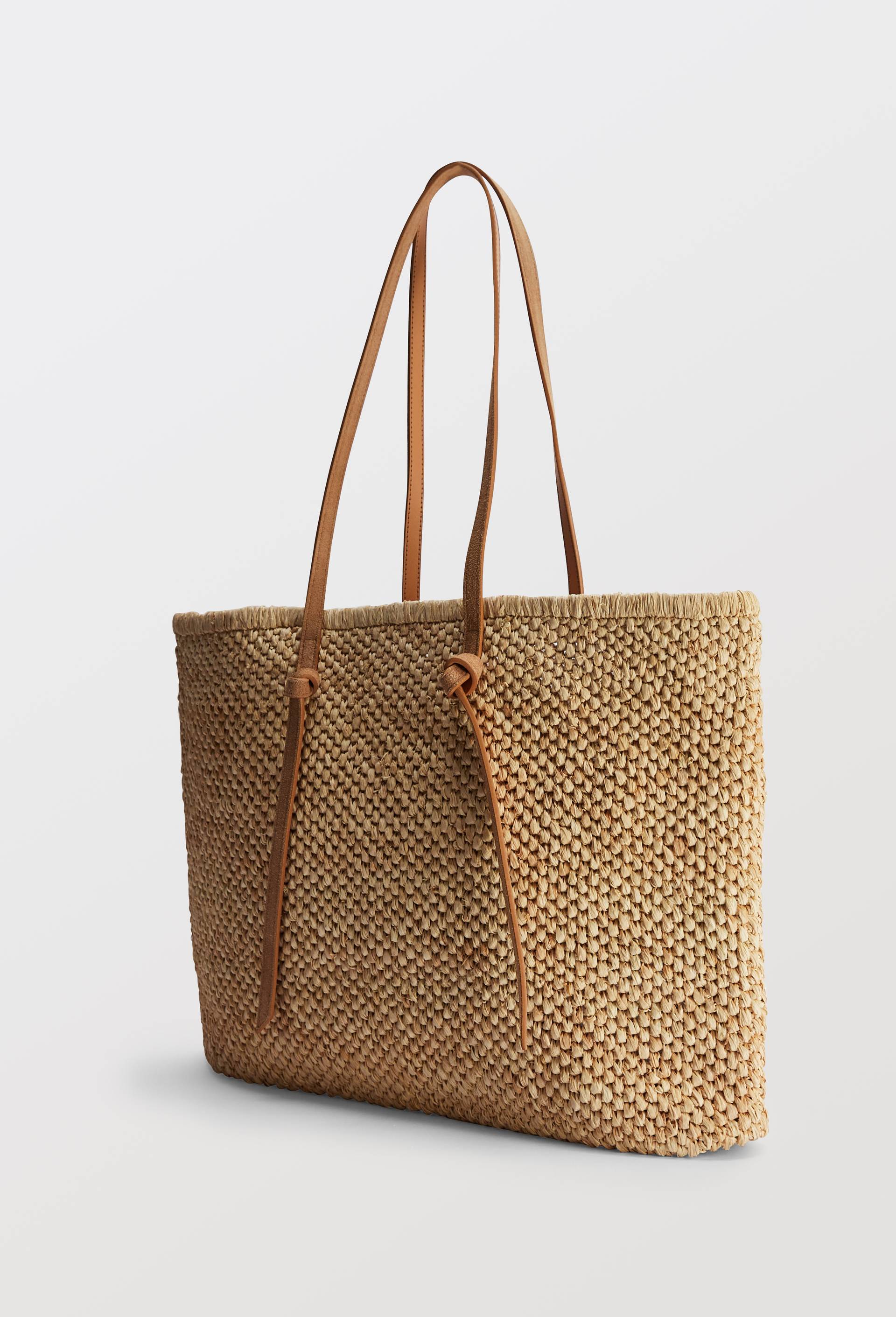 Panier en raphia, Beige clair, large image number 1