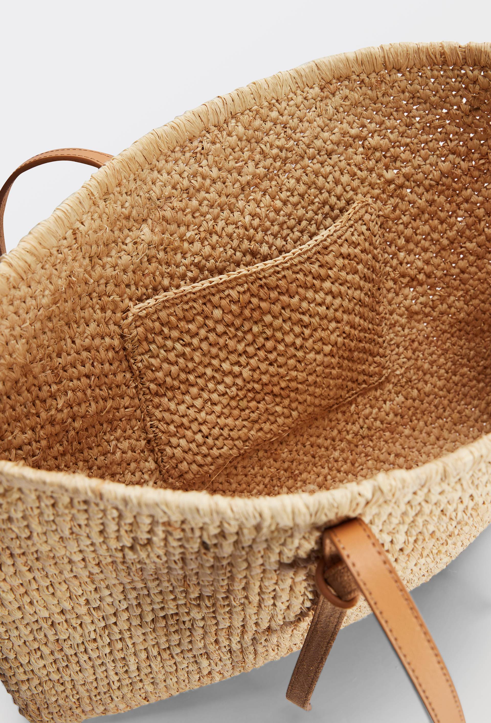 Panier en raphia, Beige clair, large image number 2
