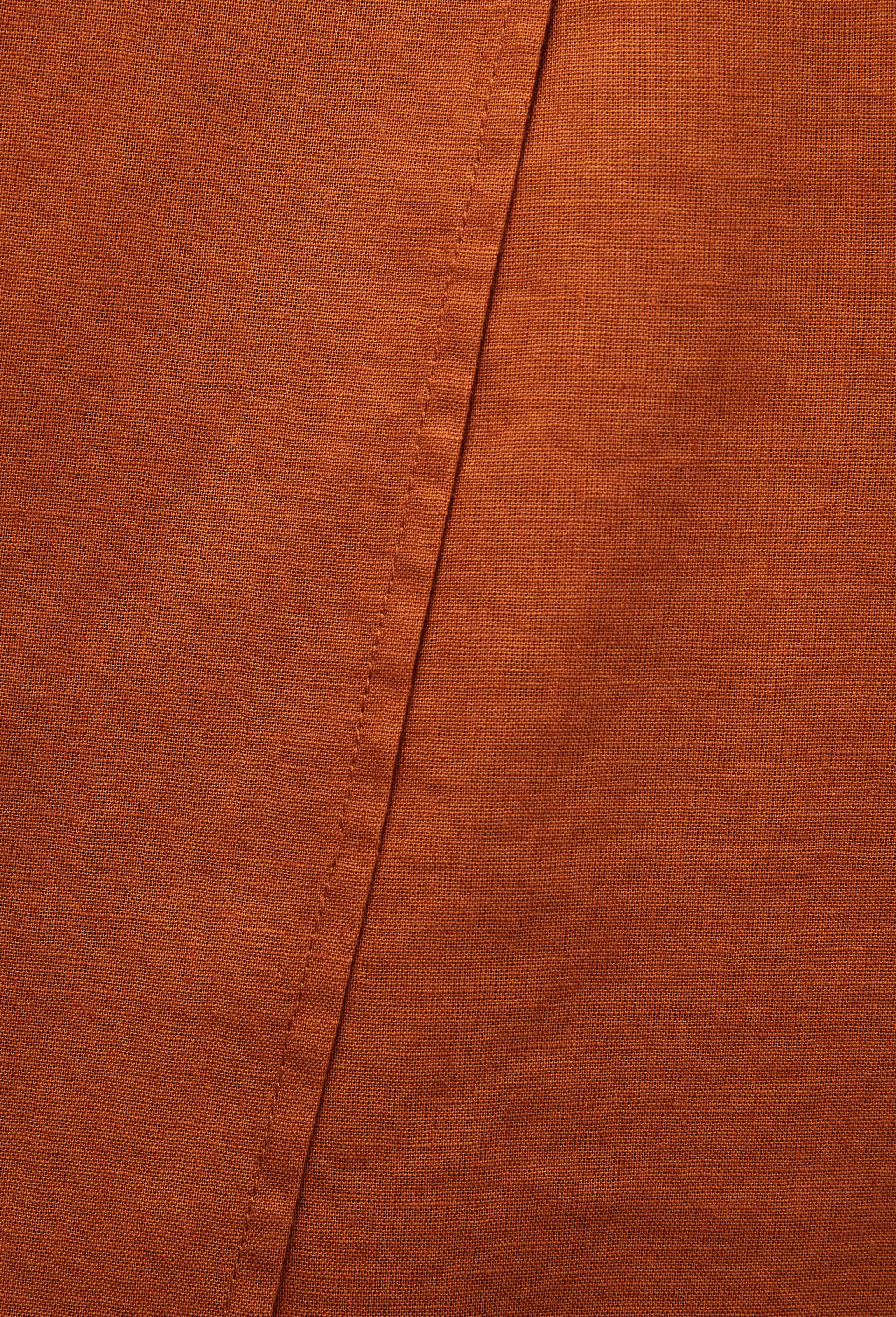 Jupe courte portefeuille contenant du lin, Brun clair, large image number 7