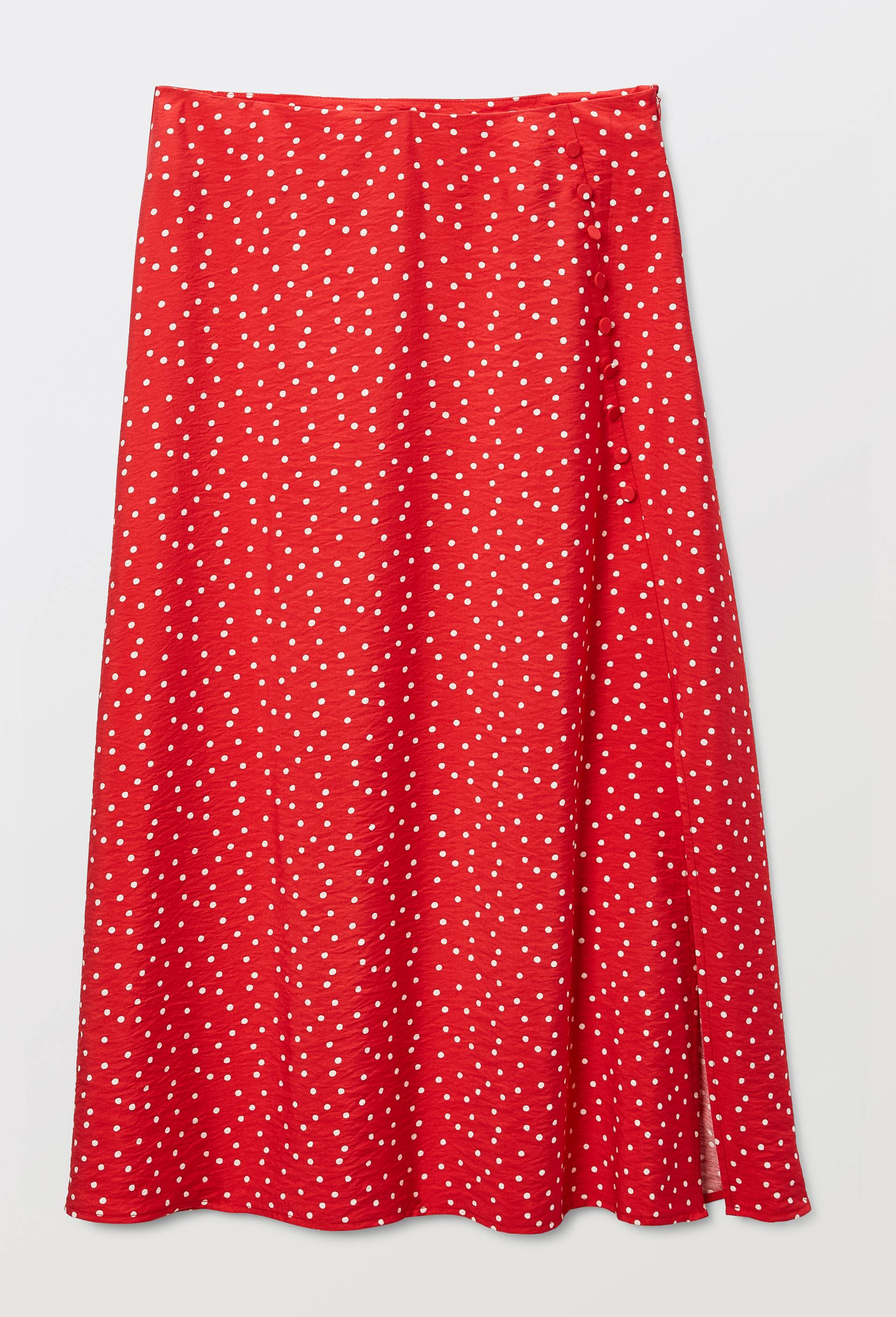 Jupe midi imprim&eacute;e, Rouge, large image number 3
