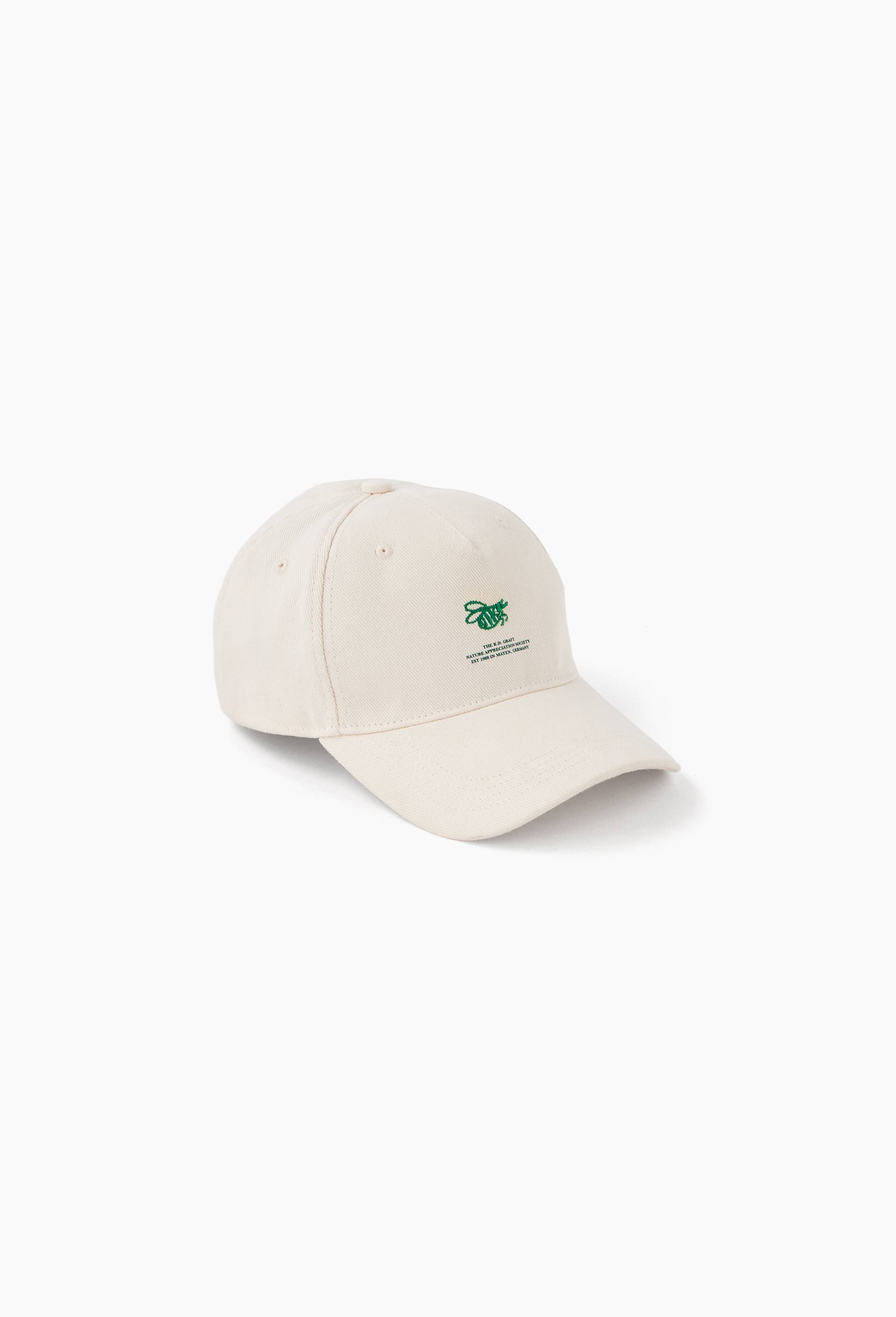 Casquette brod&eacute;e, 14x17x27cm, en coton BIO GOTS - BD GRAFT x MONOPRIX, Ecru, large image number 0