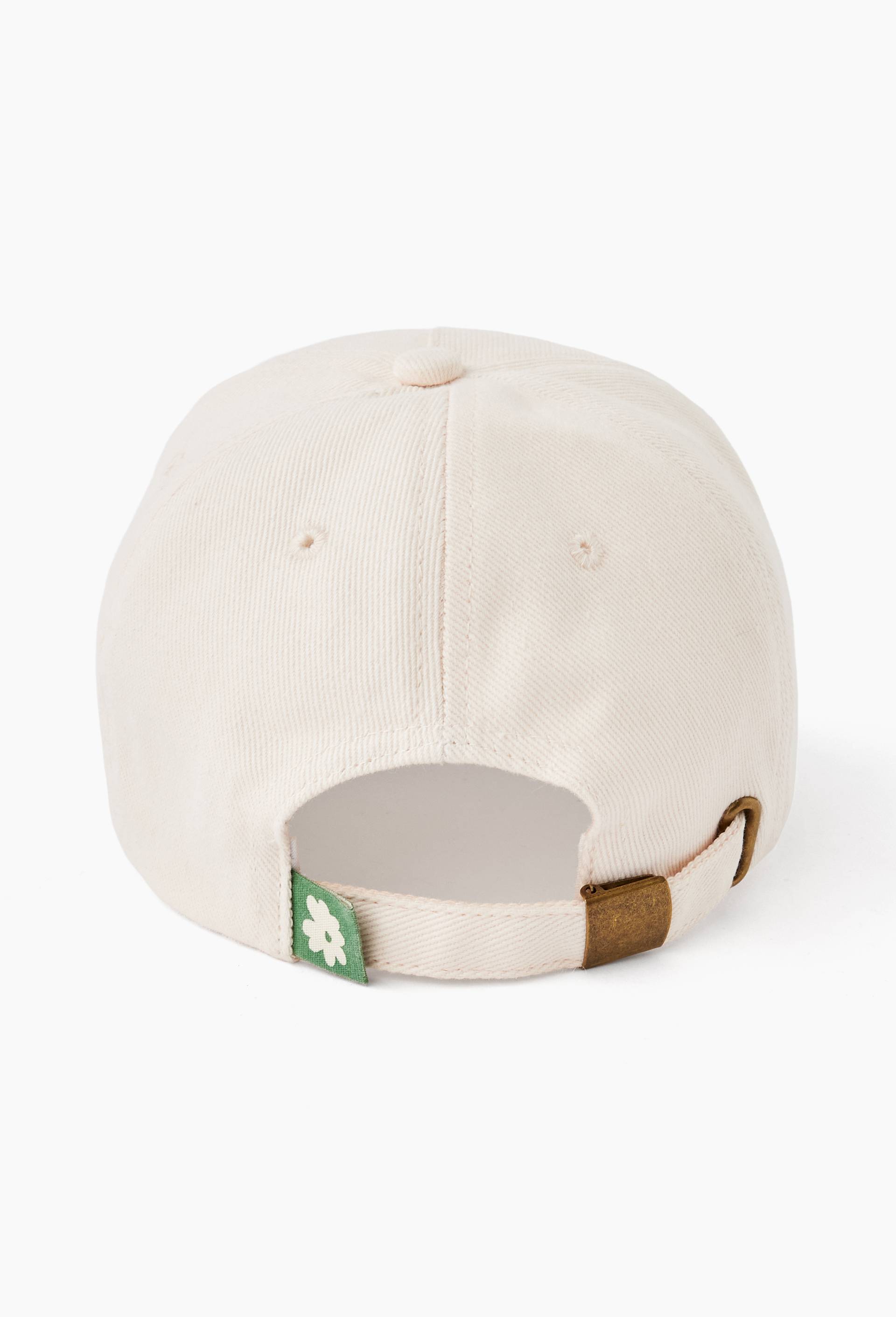 Casquette brod&eacute;e, 14x17x27cm, en coton BIO GOTS - BD GRAFT x MONOPRIX, Ecru, large image number 1.0