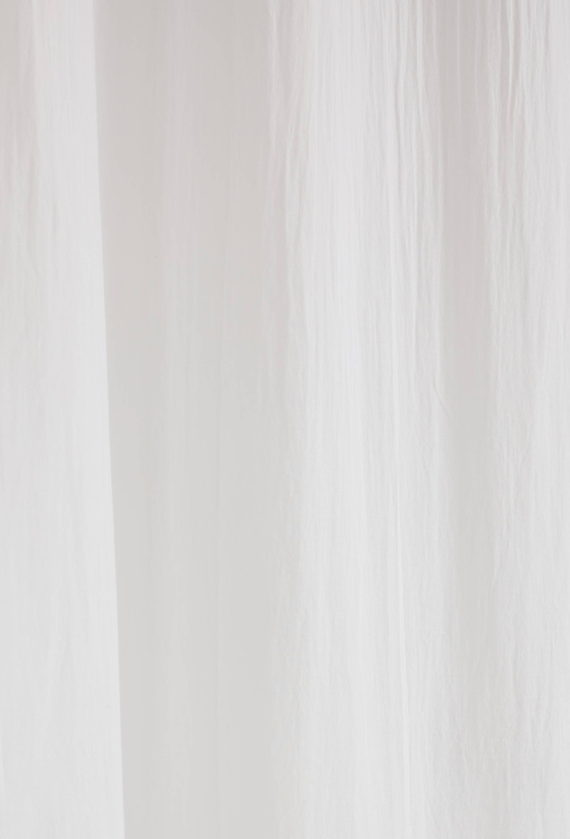 Rideau voile de coton uni, 100% coton, finition bourdon, 140x250 cm, Blanc, large image number 3.0