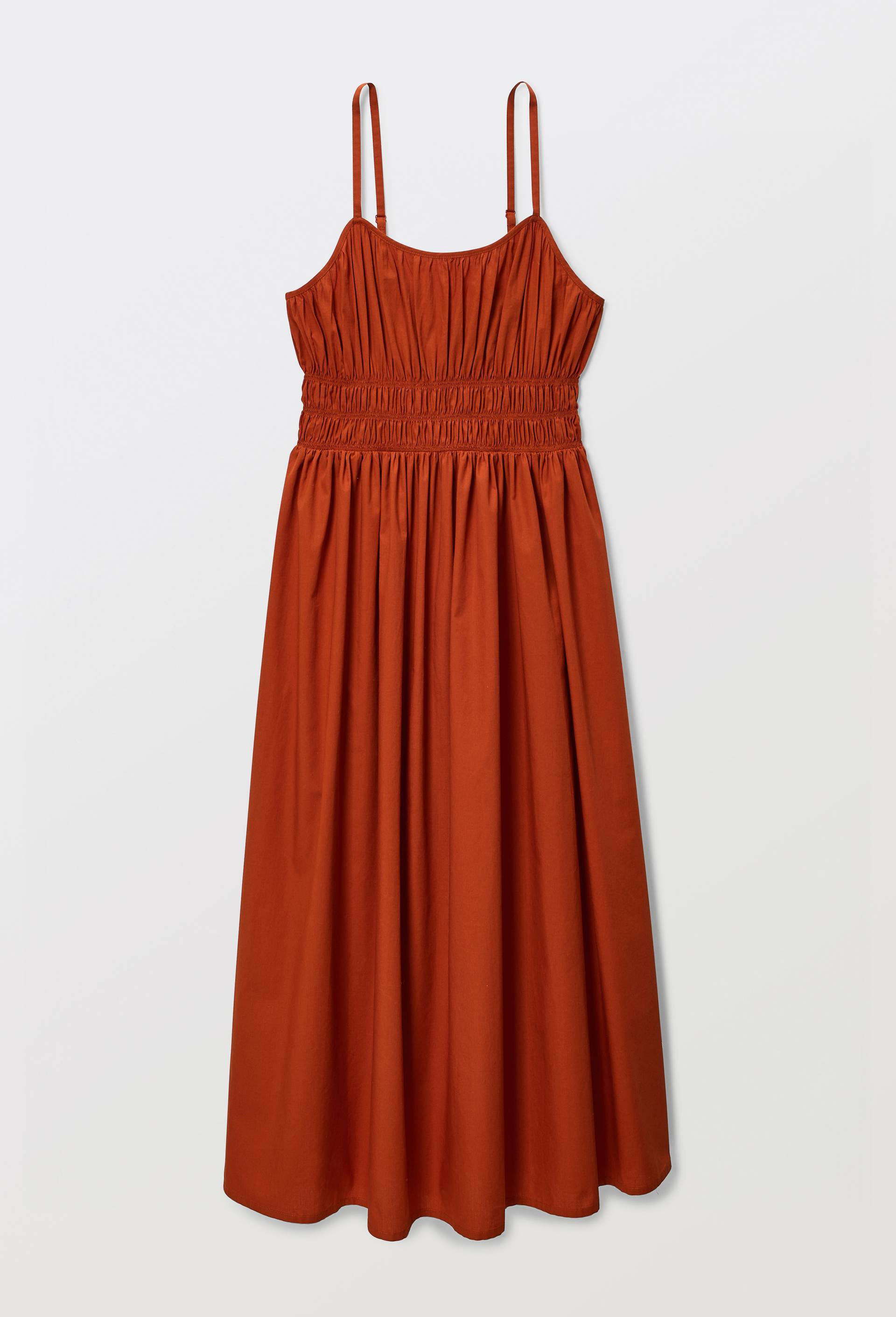 Robe midi &agrave; bretelles en coton BIO GOTS, Orange fonc&eacute;, large image number 4