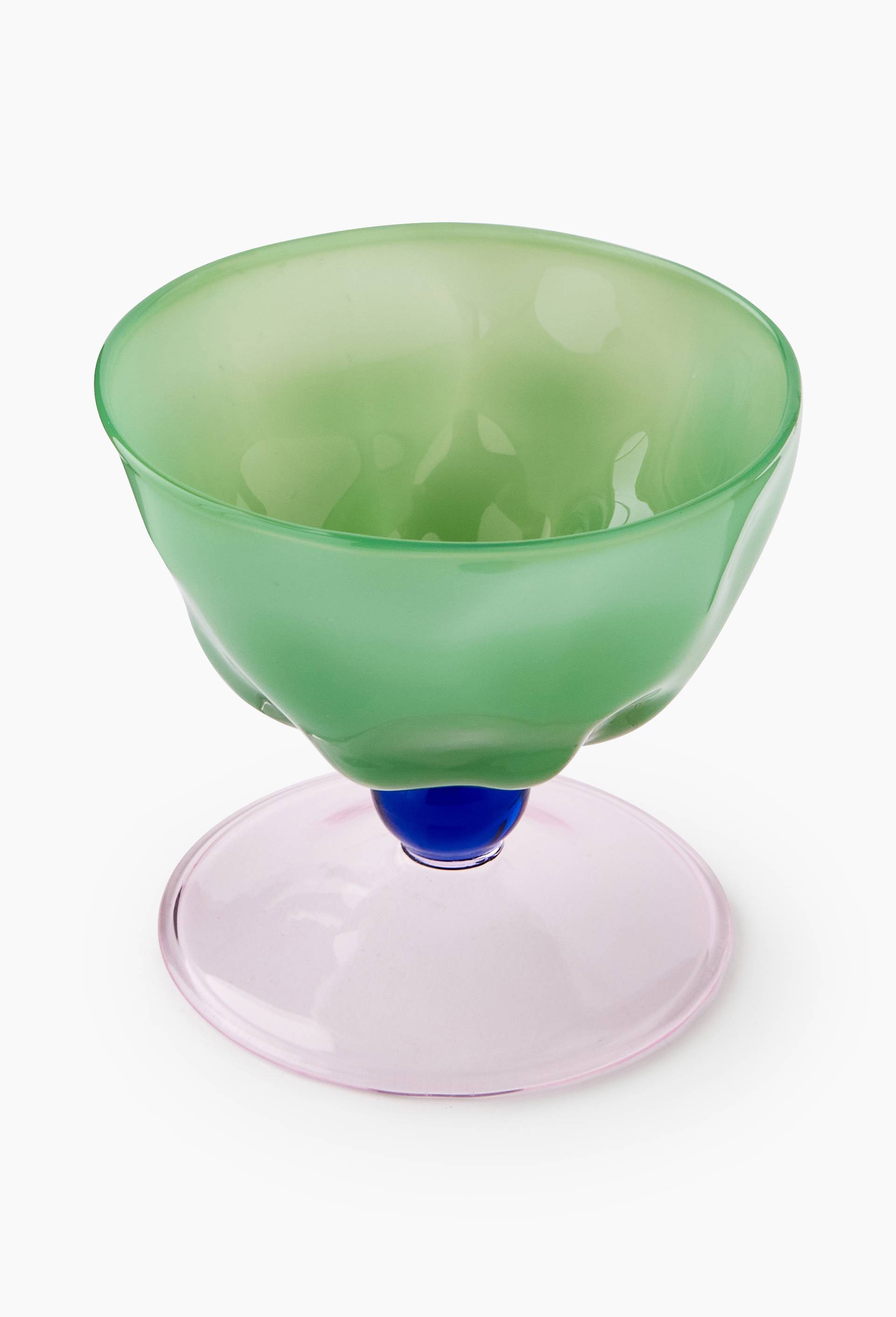 Verre &agrave; pied, 9x10cm, en borosilicate - BEN ARPEA x MONOPRIX, Vert, large image number 2