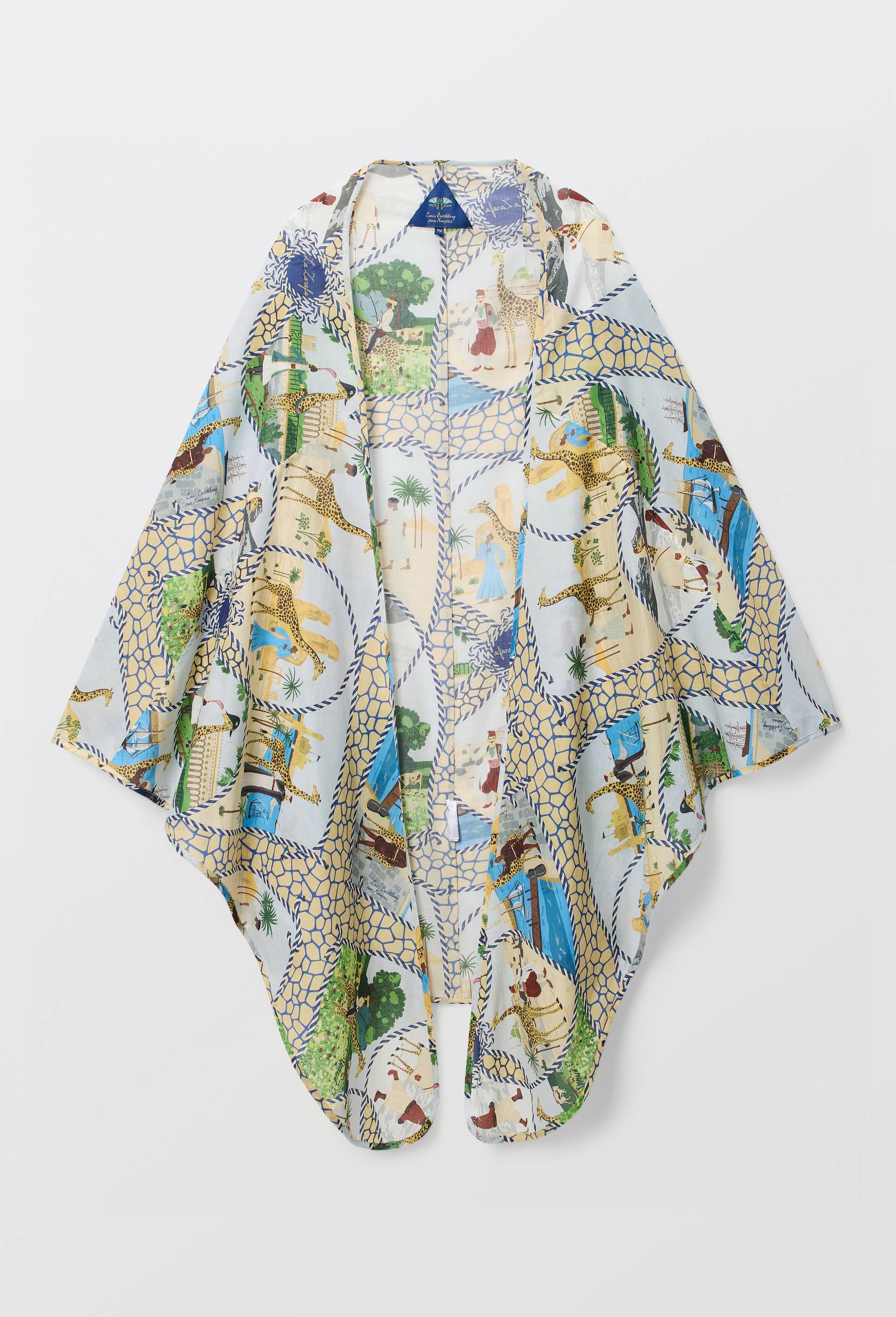 Par&eacute;o en voile de coton - LOUIS BARTHELEMY x MONOPRIX, Multicolore, large image number 2