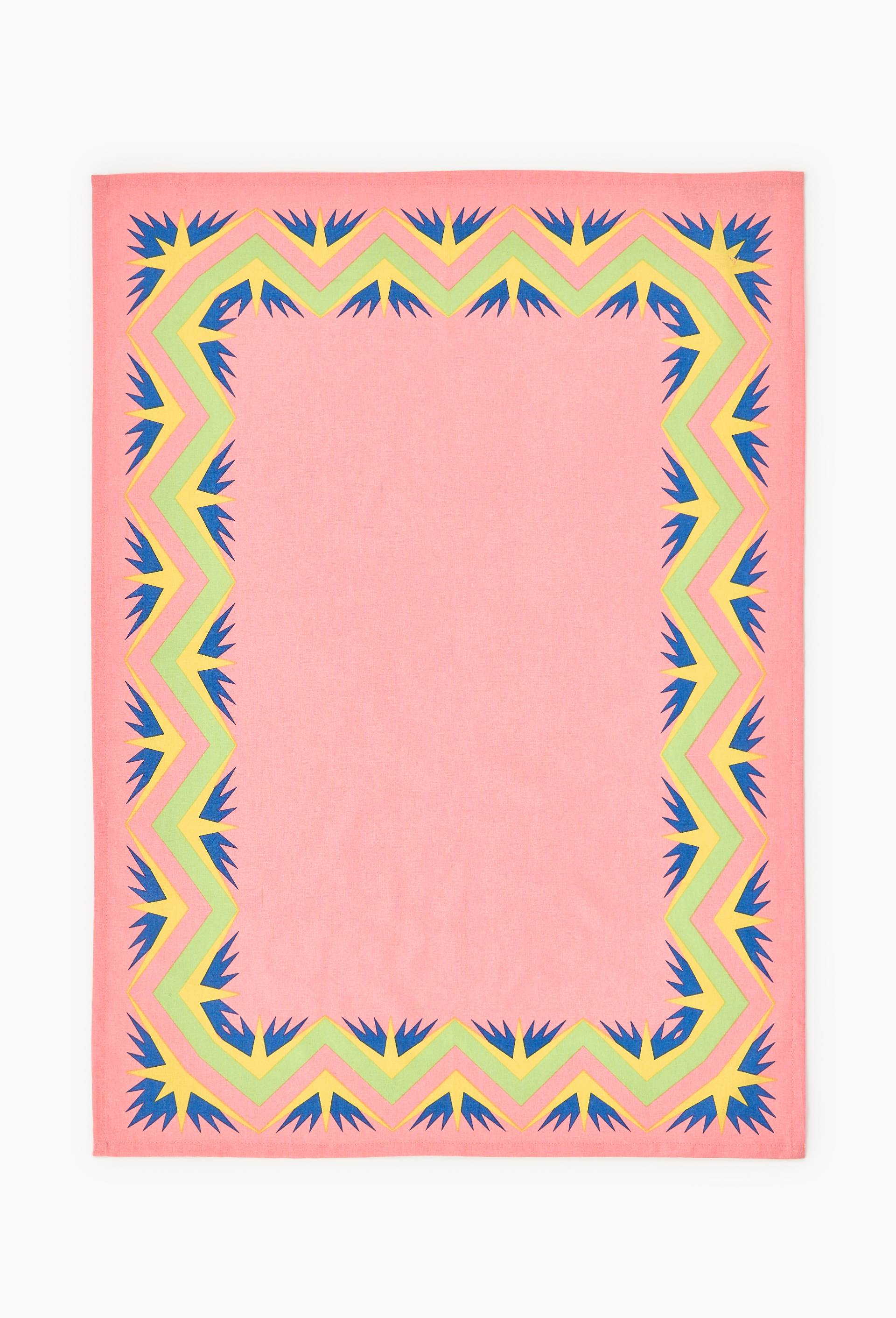 Torchon en coton - LOUIS BARTHELEMY x MONOPRIX, Rose, large image number 1