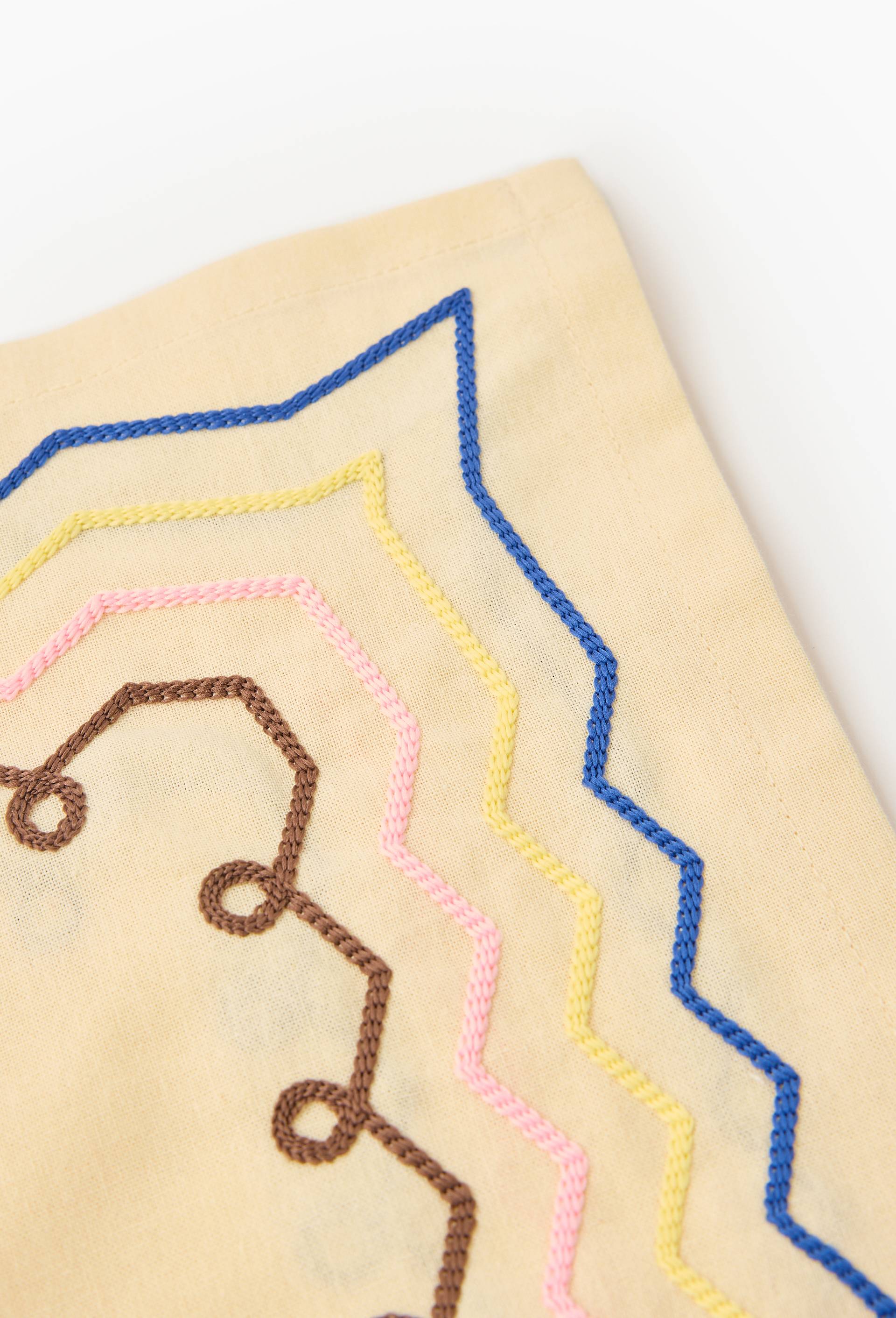 Lot de 2 serviettes de table en coton - LOUIS BARTHELEMY x MONOPRIX, Ecru, large image number 1