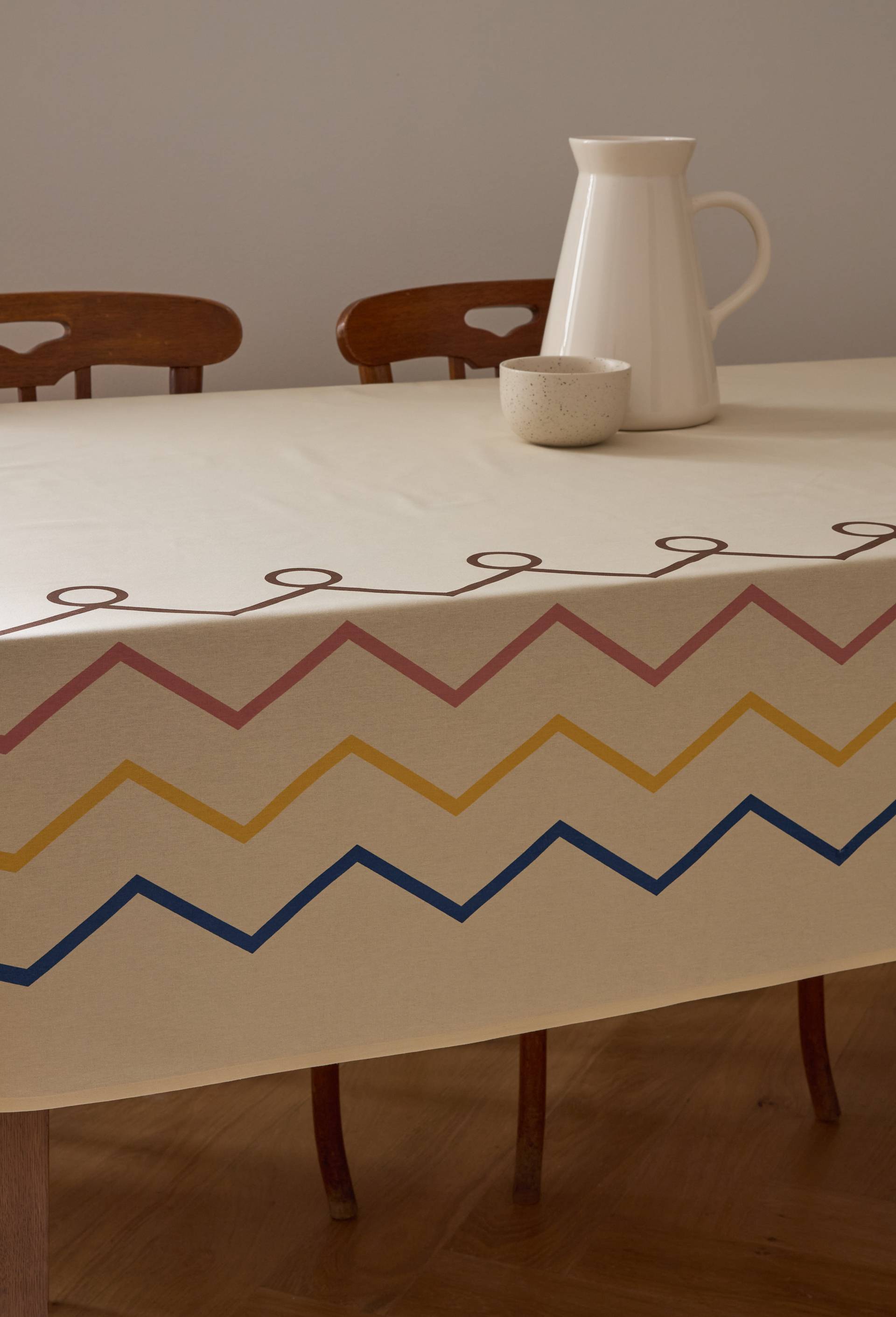 Nappe en coton - LOUIS BARTHELEMY x MONOPRIX, Ecru, large image number 0