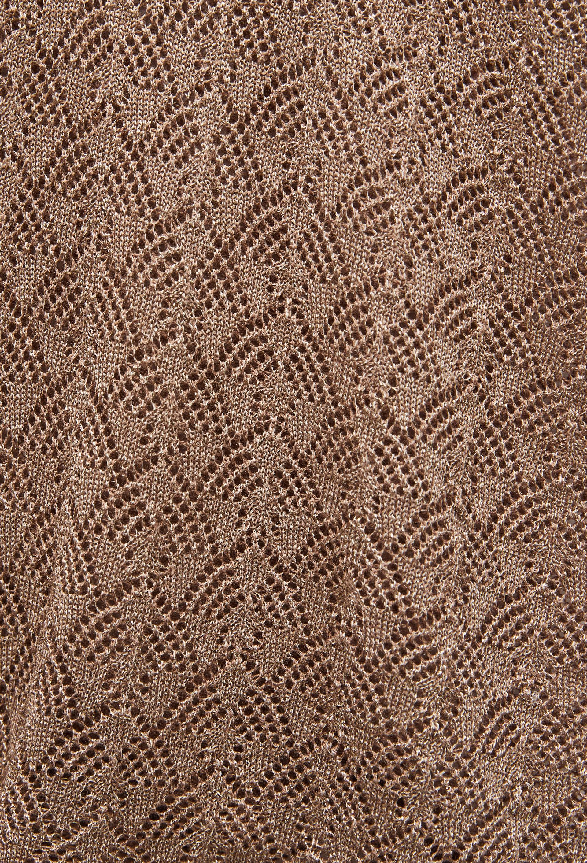 Short en maille ajour&eacute;, d&eacute;tails lurex, Beige, large image number 5.0