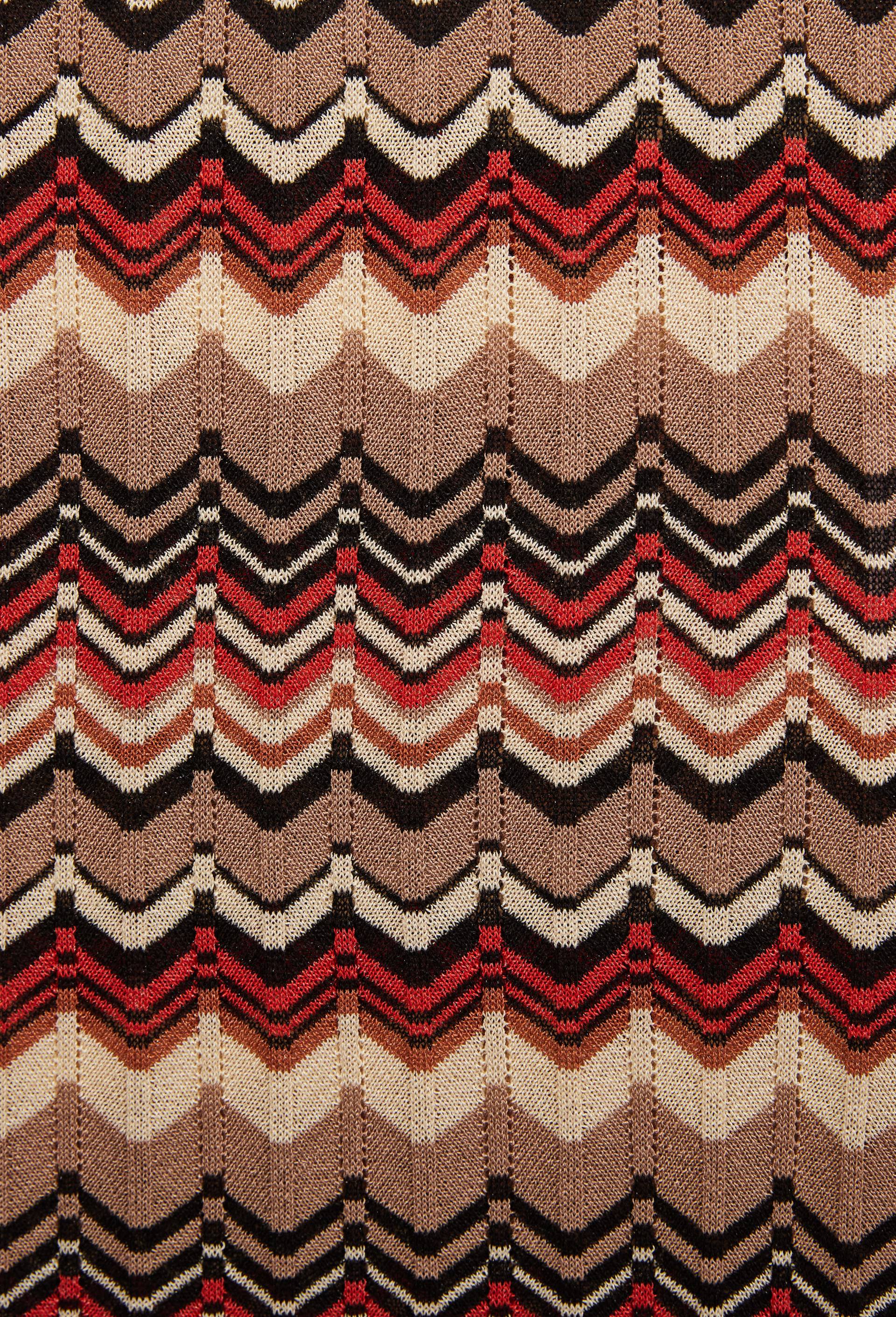 Jupe midi en maille ethnique, Brun fonc&eacute;, large image number 6