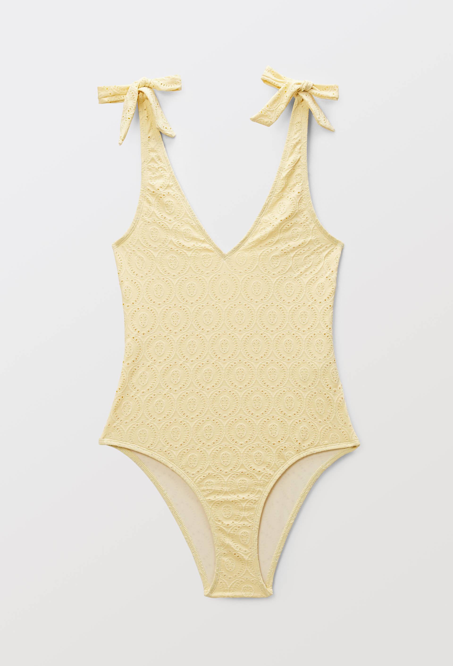 Maillot de bain 1 pi&egrave;ce HORTENSE, Jaune clair, large image number 4