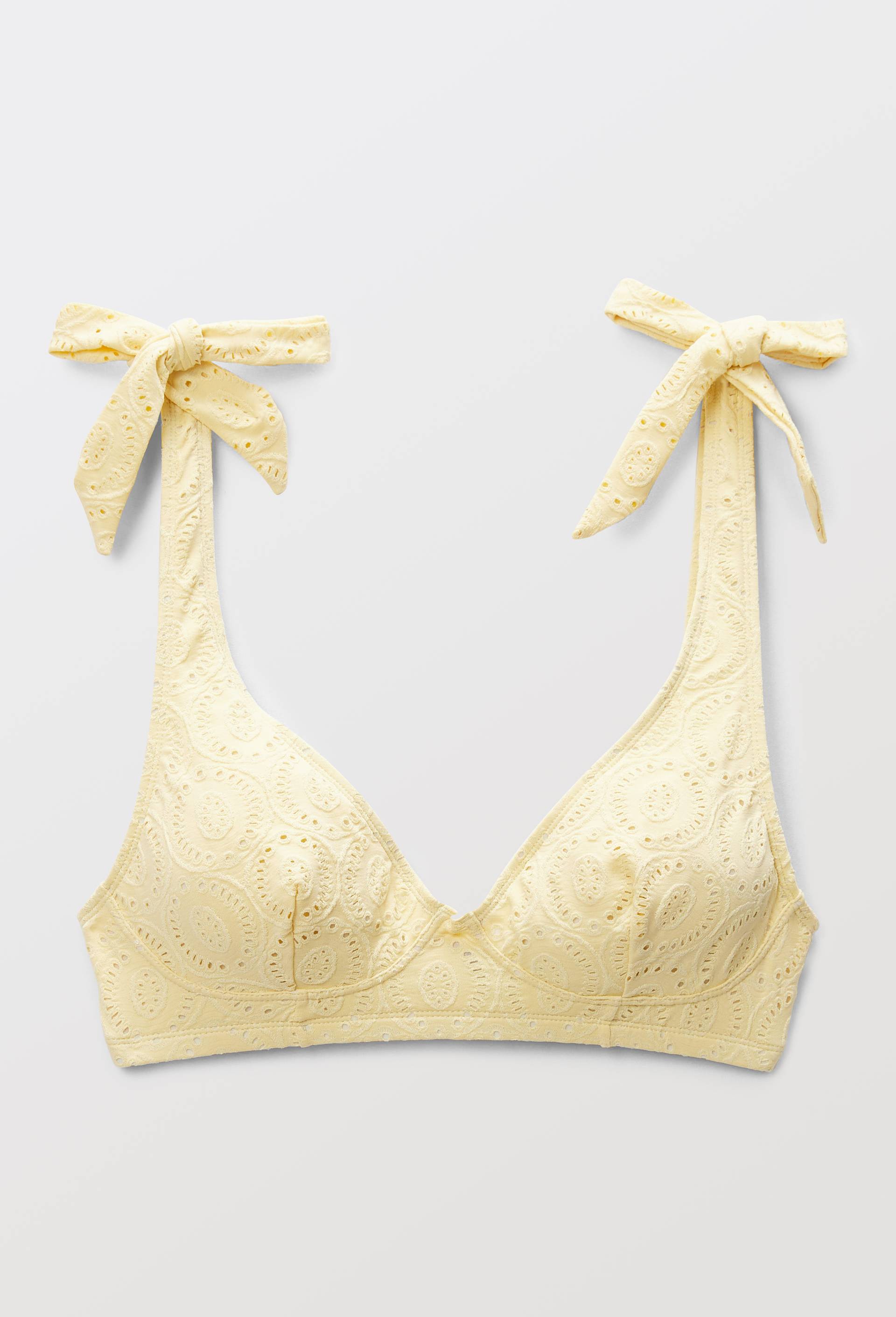 Haut de maillot de bain HORTENSE, Jaune clair, large image number 3