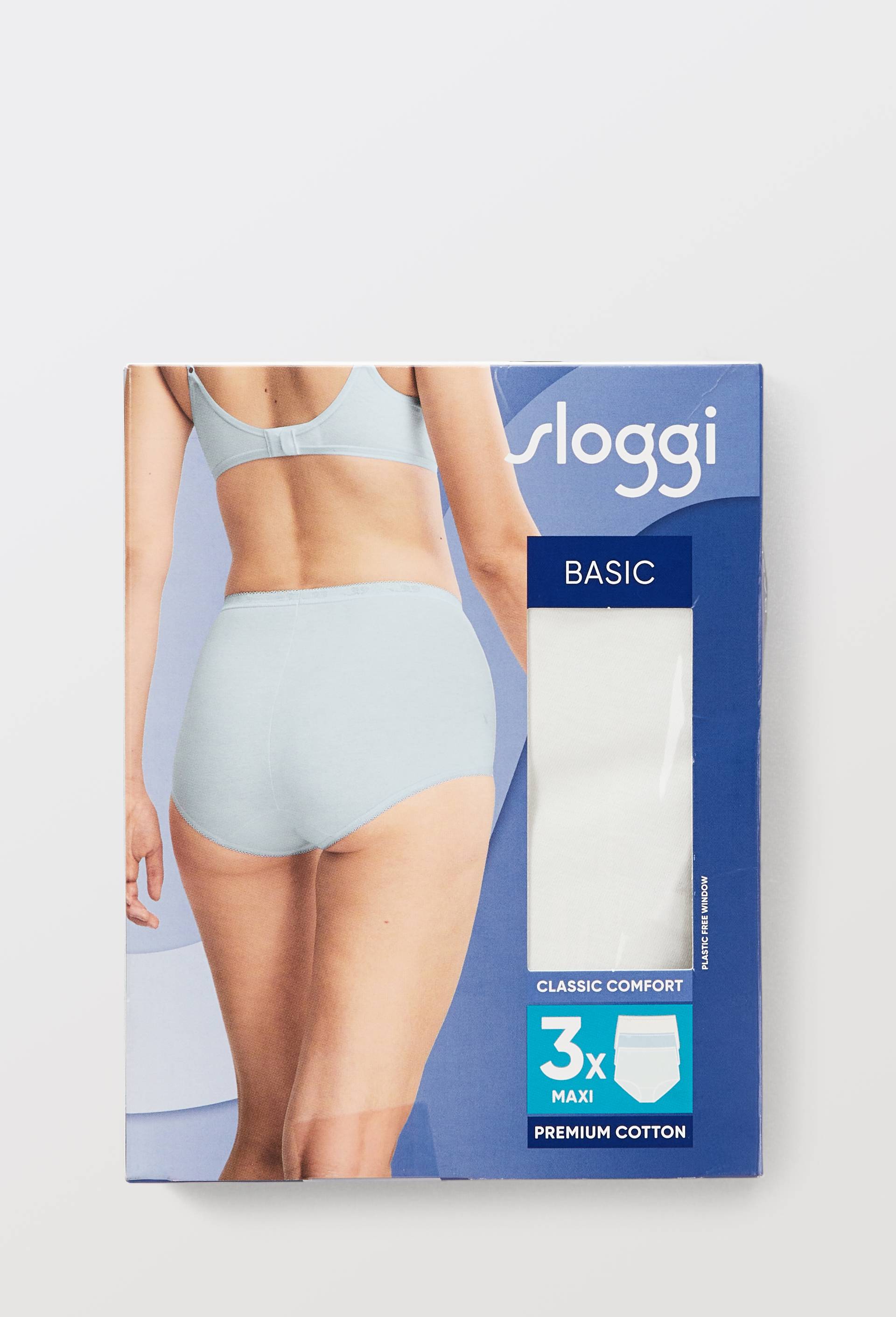 Lot de 3 culottes maxi en coton Sloggi, Bleu clair, large image number 2
