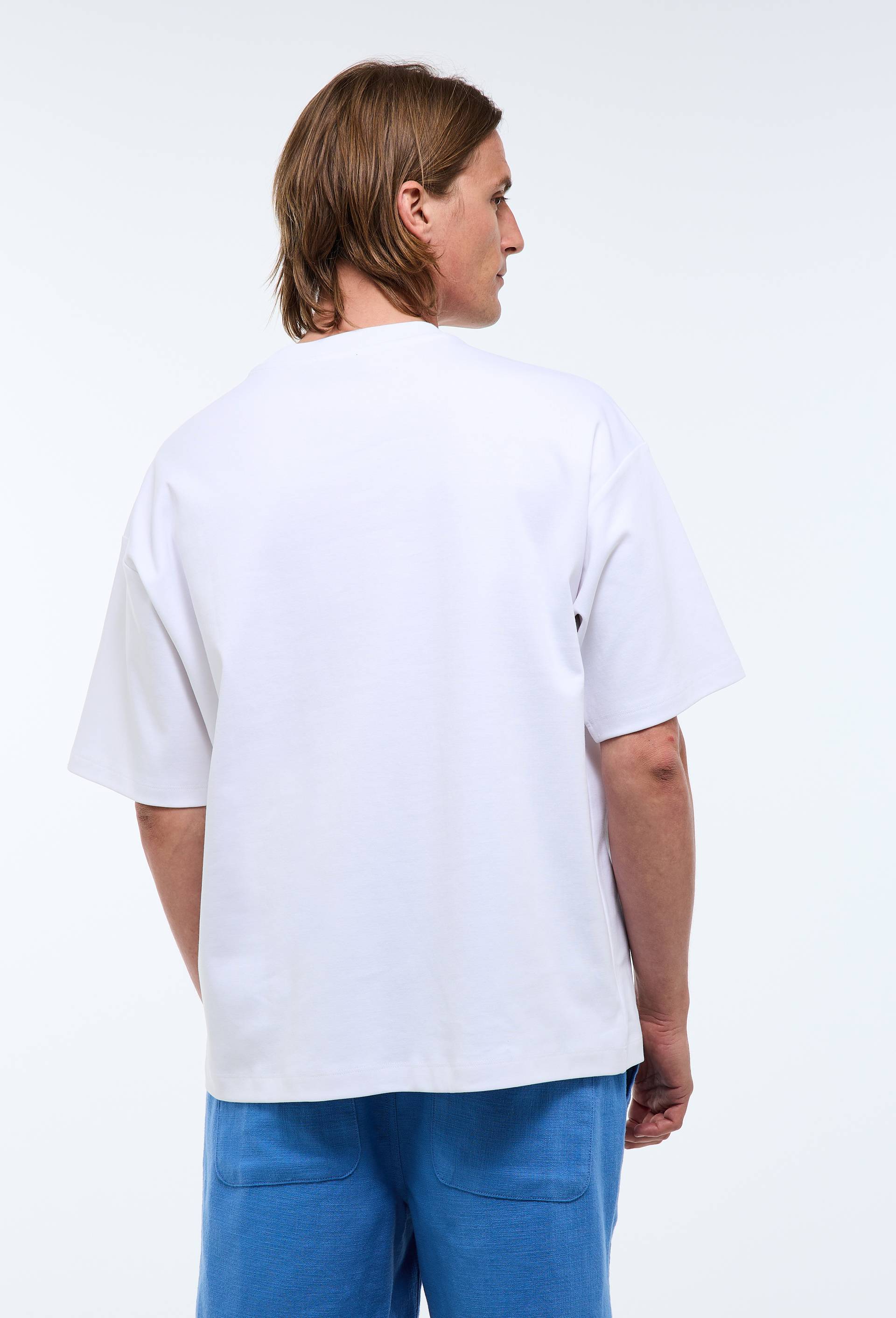 T-shirt  manches courtes interlock en coton bio GOTS, Blanc, large image number 1