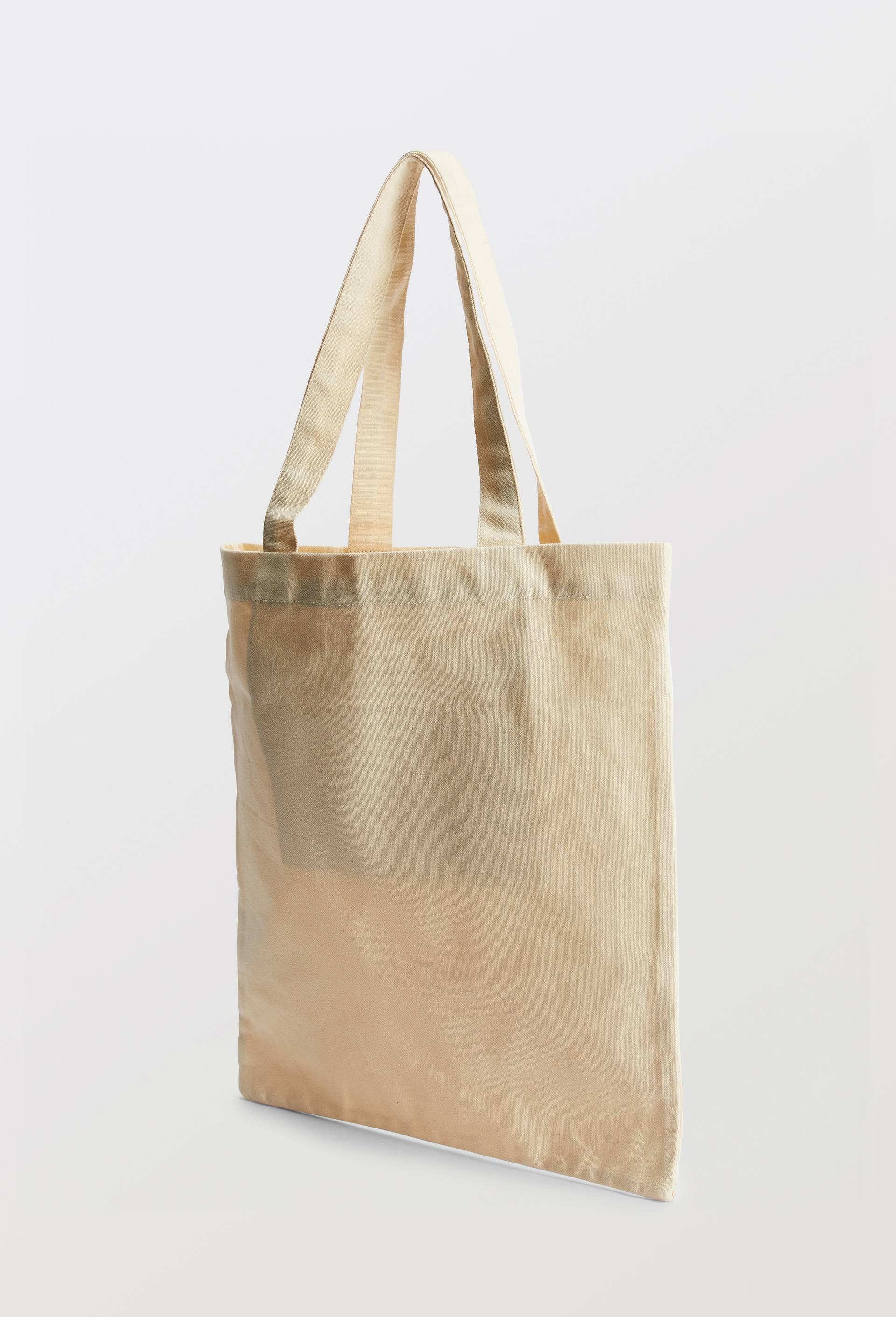 Tote bag brod&eacute; en coton BIO GOTS, Ecru, large image number 1