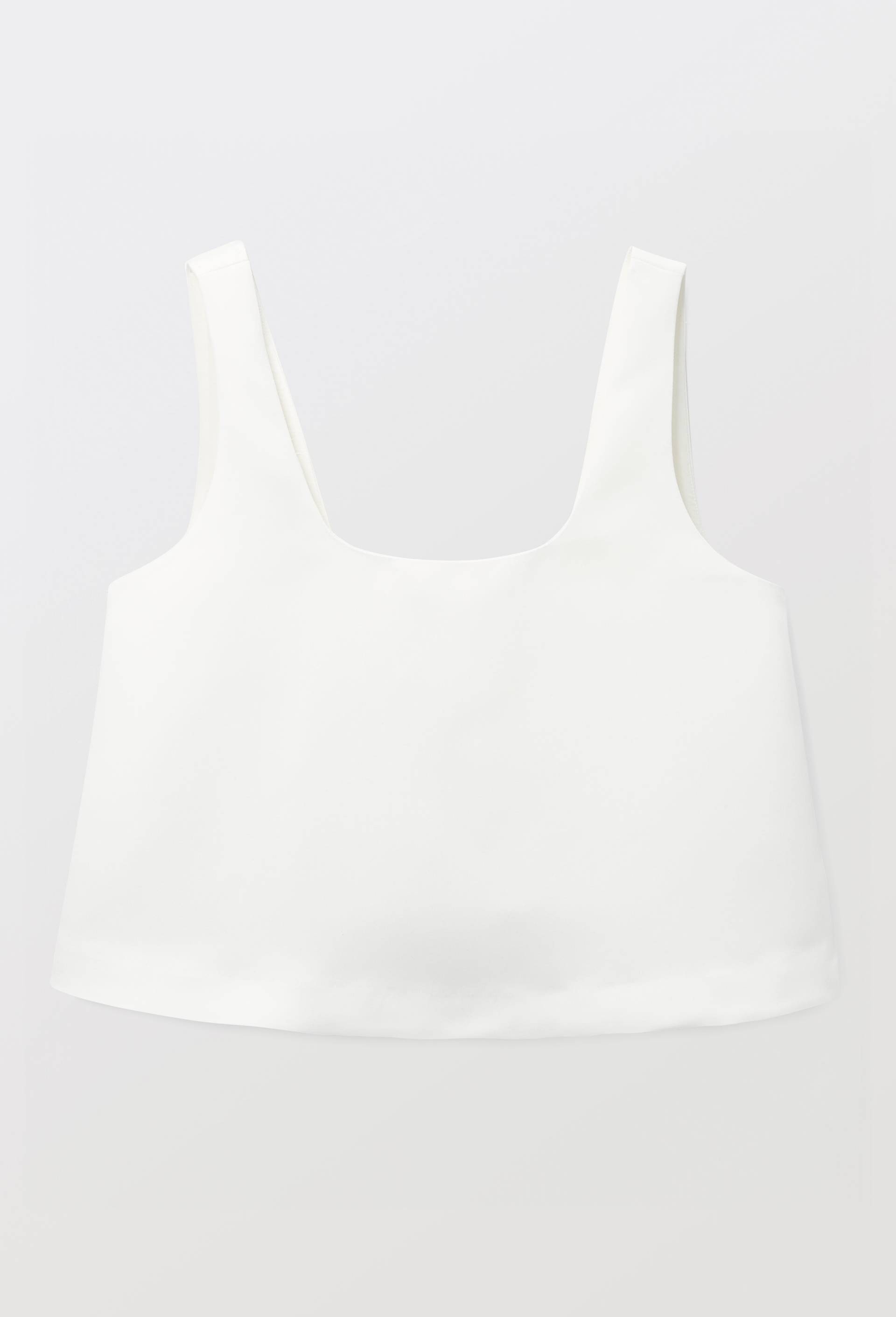 Top sans manches uni, Blanc, large image number 2.0