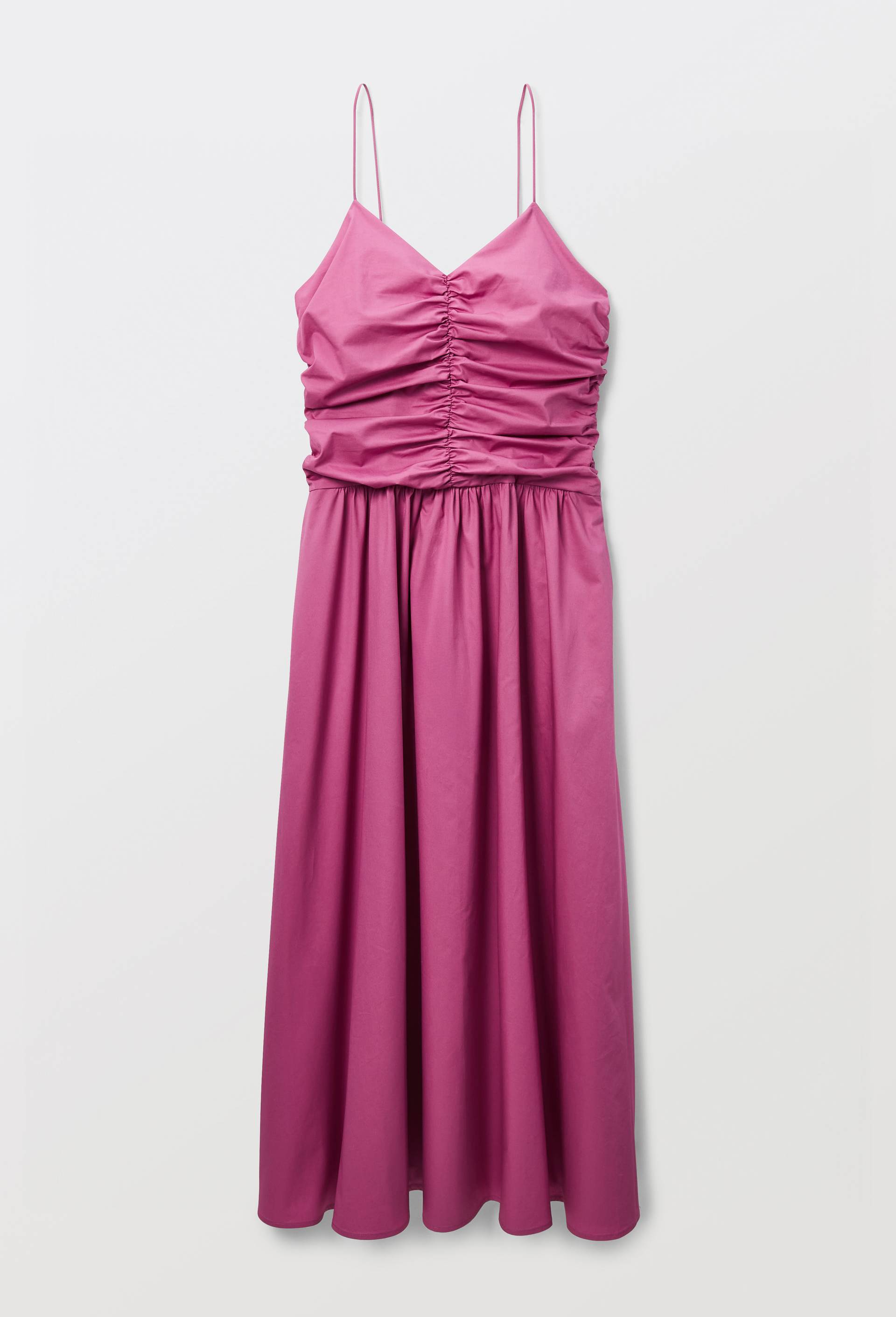Robe longue unie en coton BIO GOTS, Violet, large