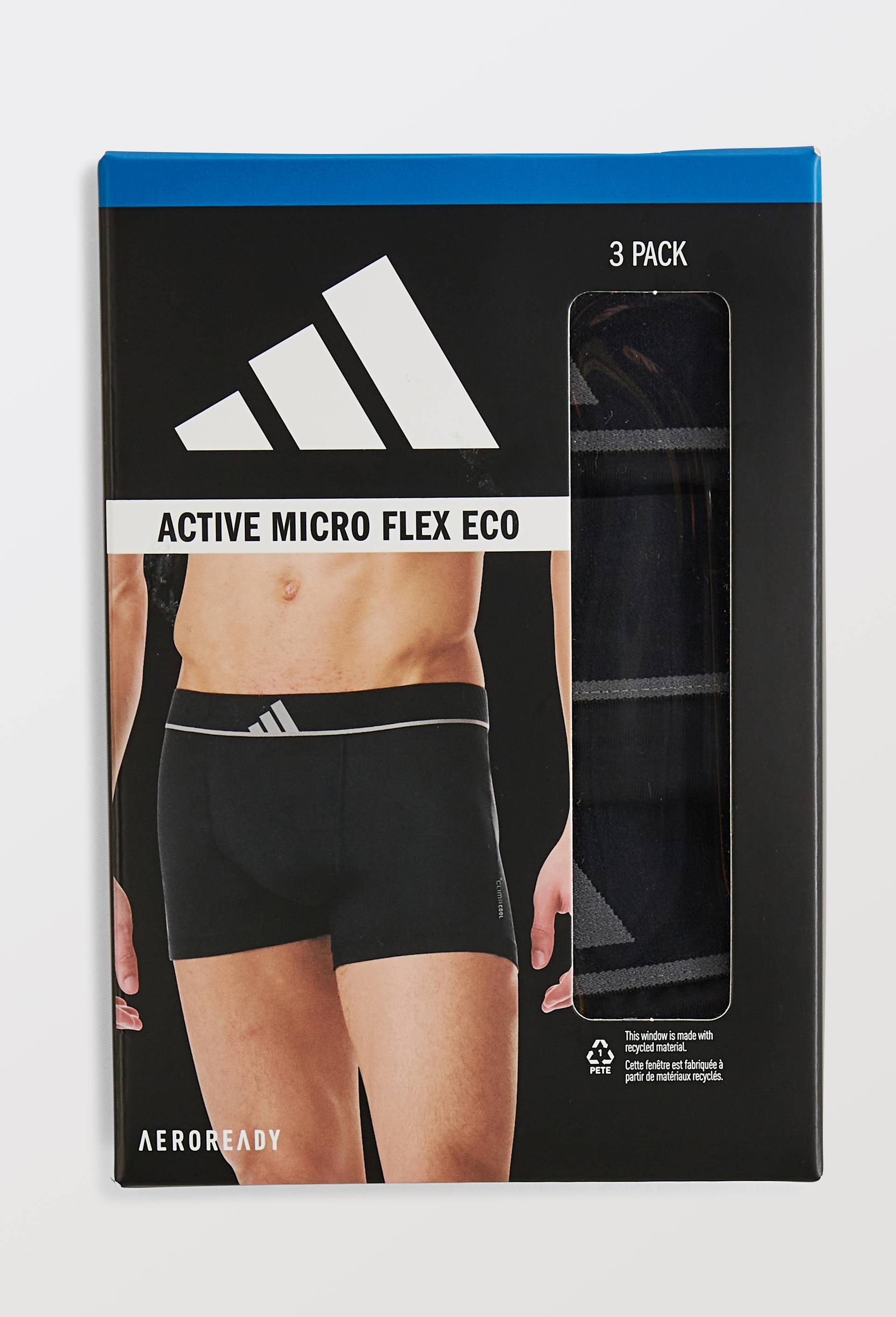 Lot de 3 boxers Microflex ADIDAS, Noir, large image number 2.0