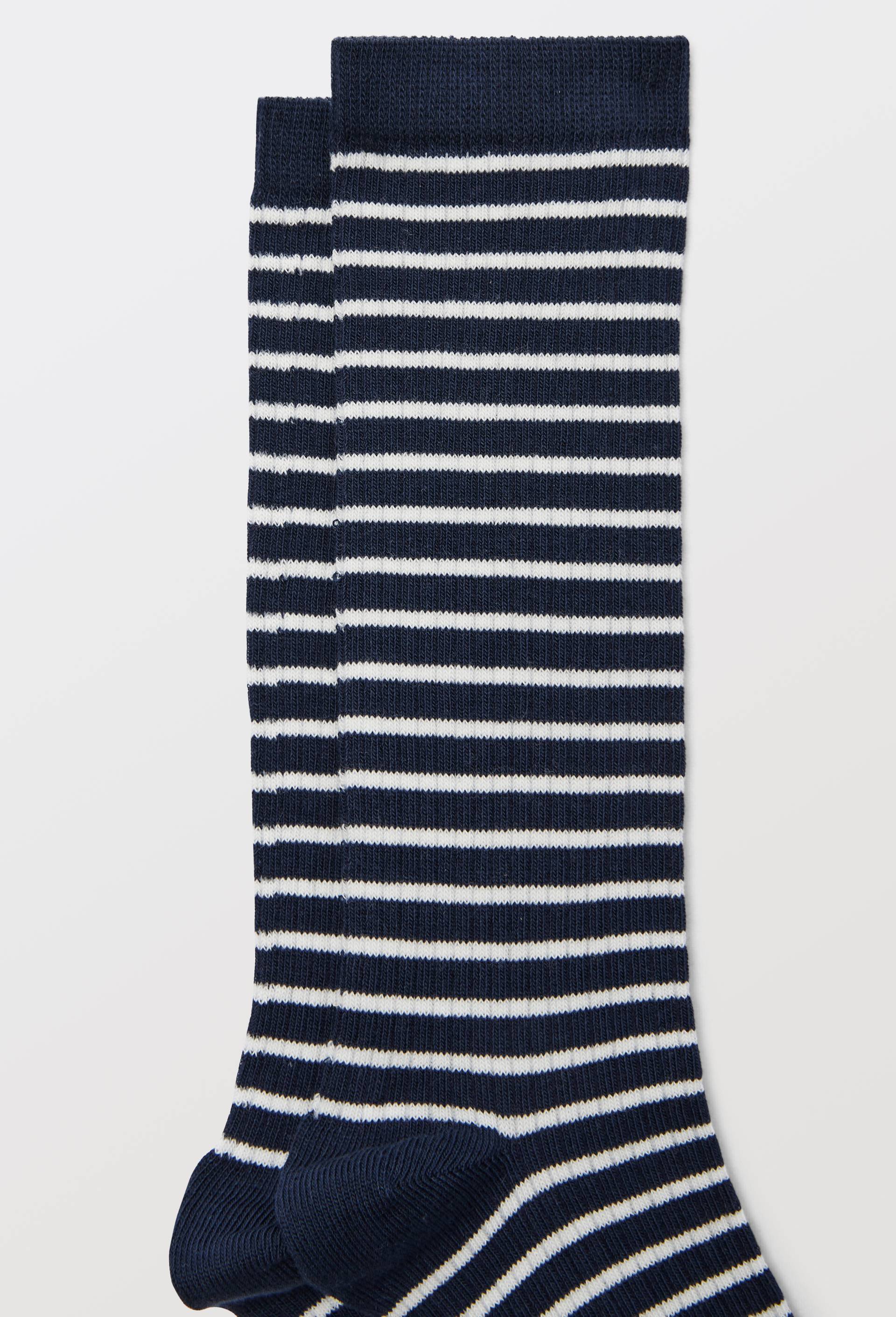Paire de chaussettes fantaisie en coton premium, Bleu fonc&eacute;, large image number 1