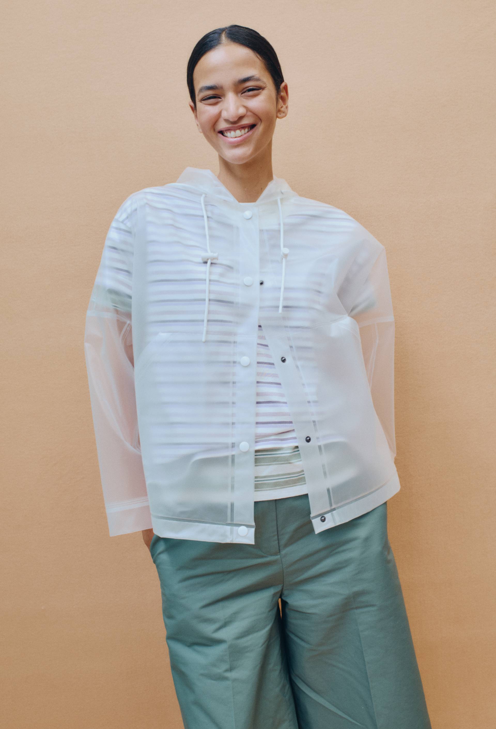 Veste de pluie transparente, Transparent, large image number 0