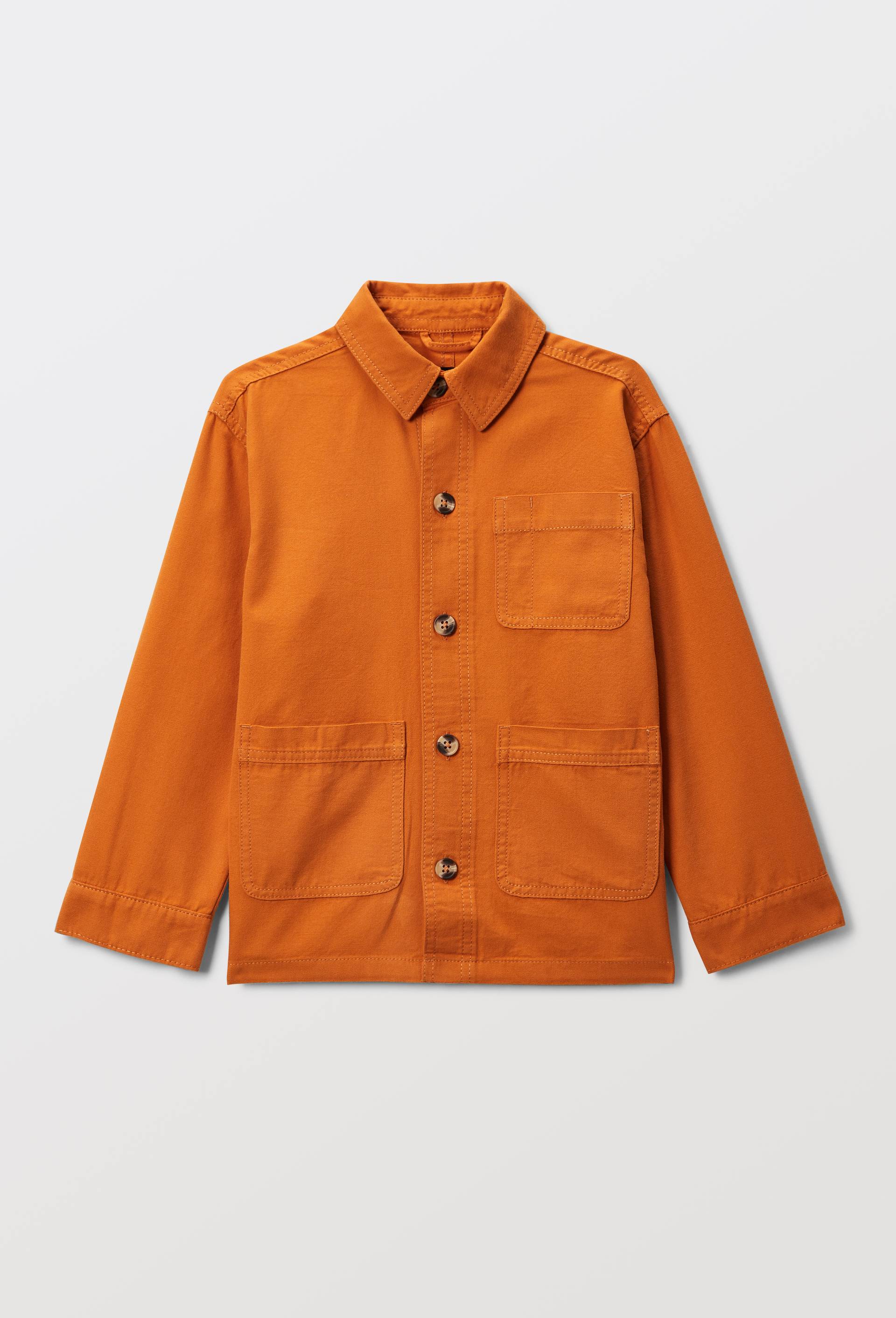 Veste worker uni en coton, Orange, large image number 2