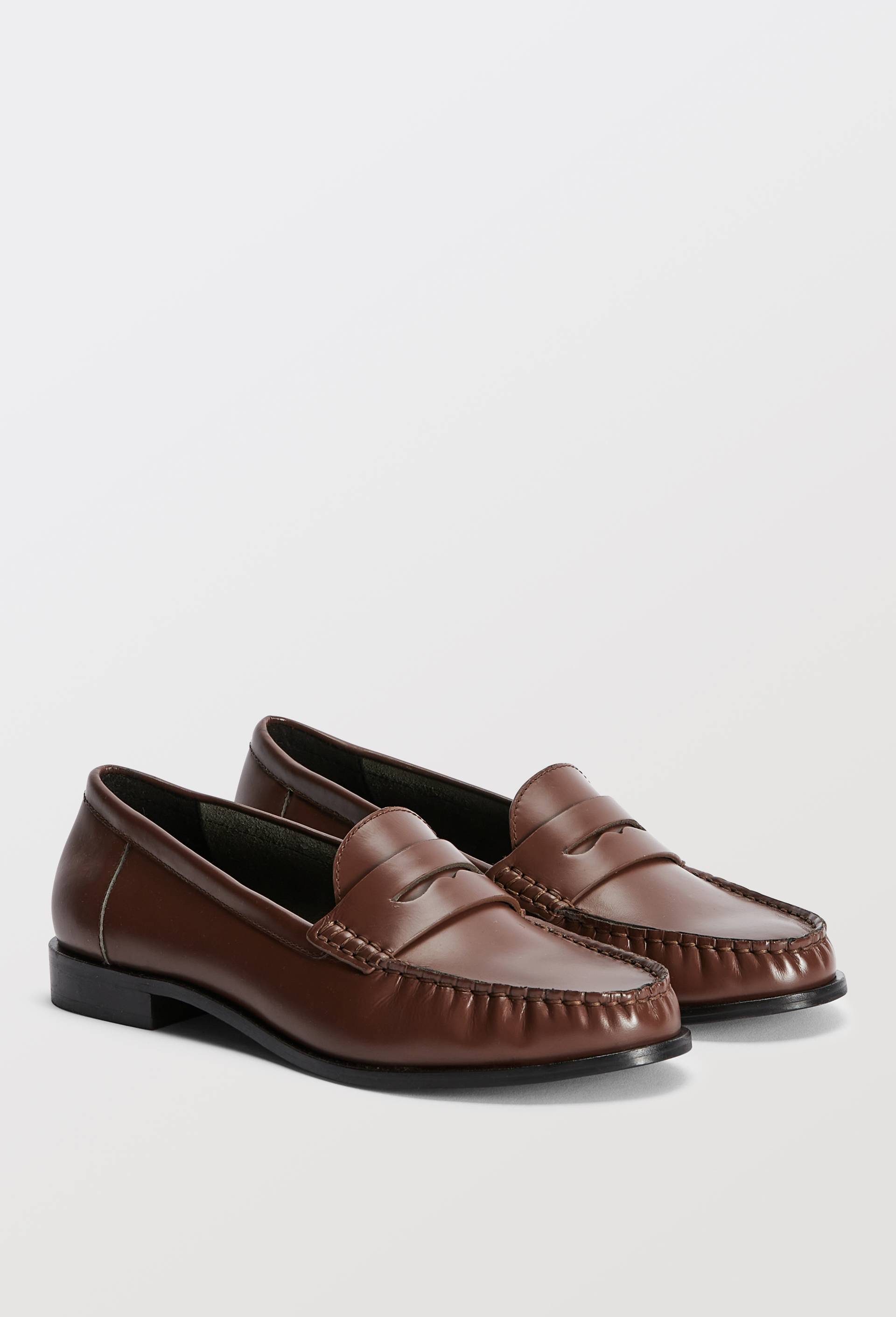 Mocassins en cuir, Brun, large image number 0.0