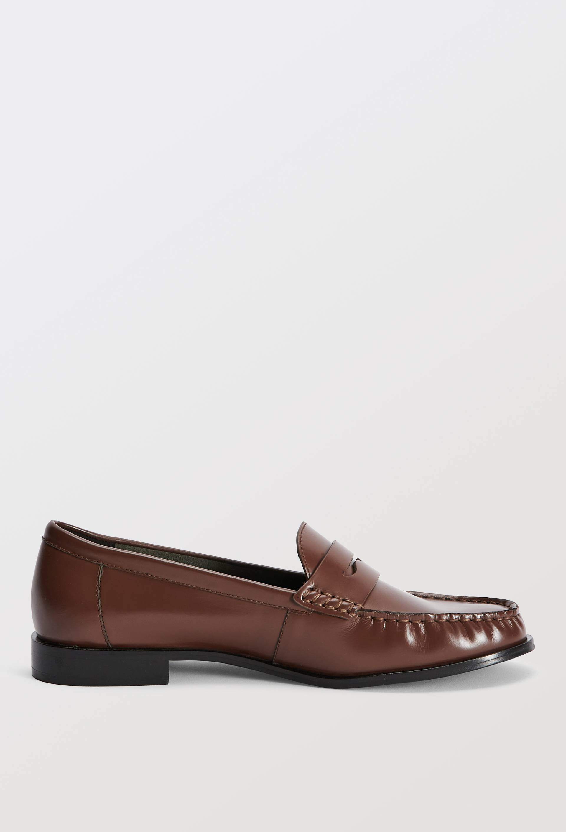Mocassins en cuir, Brun, large image number 1