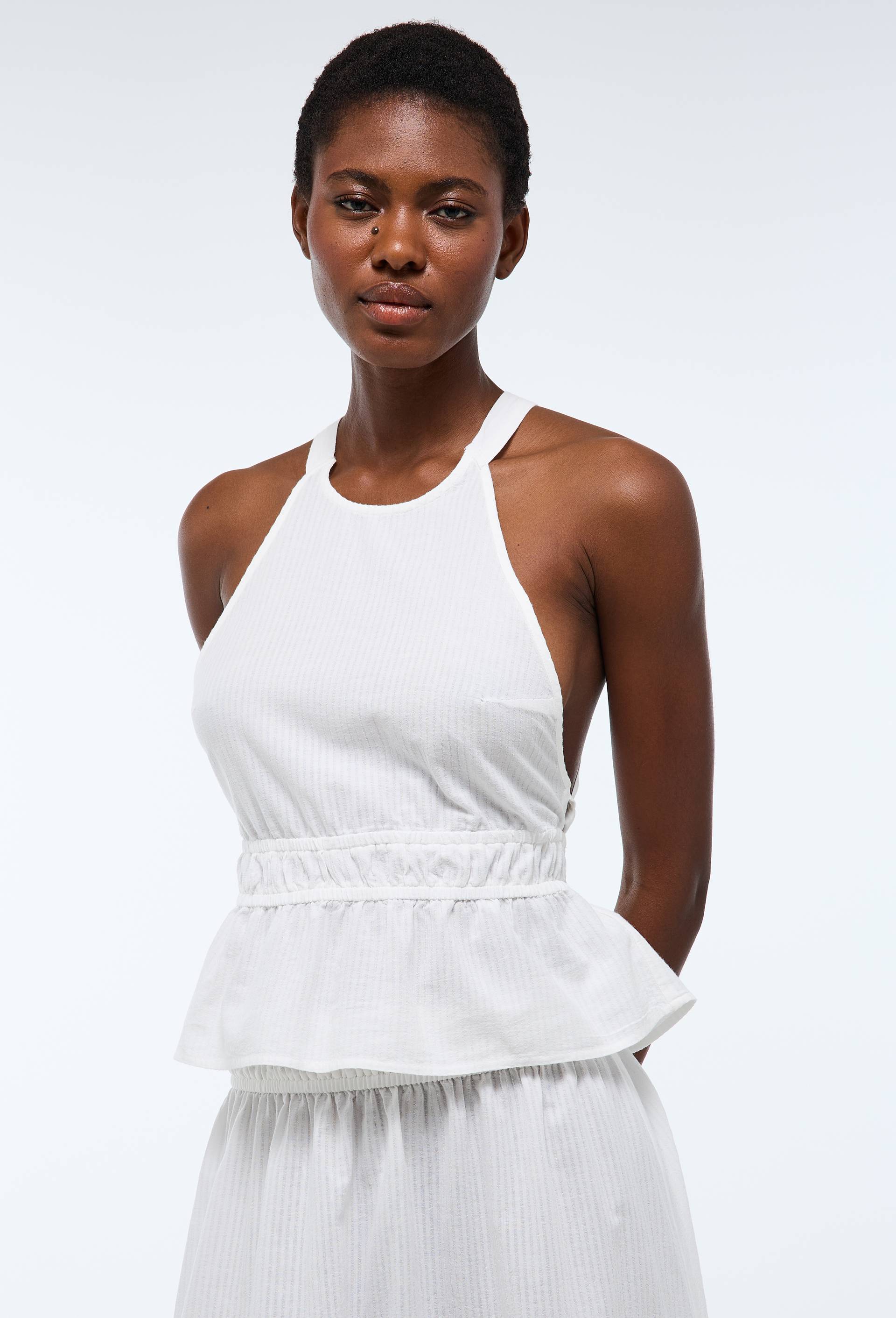 Top en coton BIO GOTS, Ecru, large image number 0.0