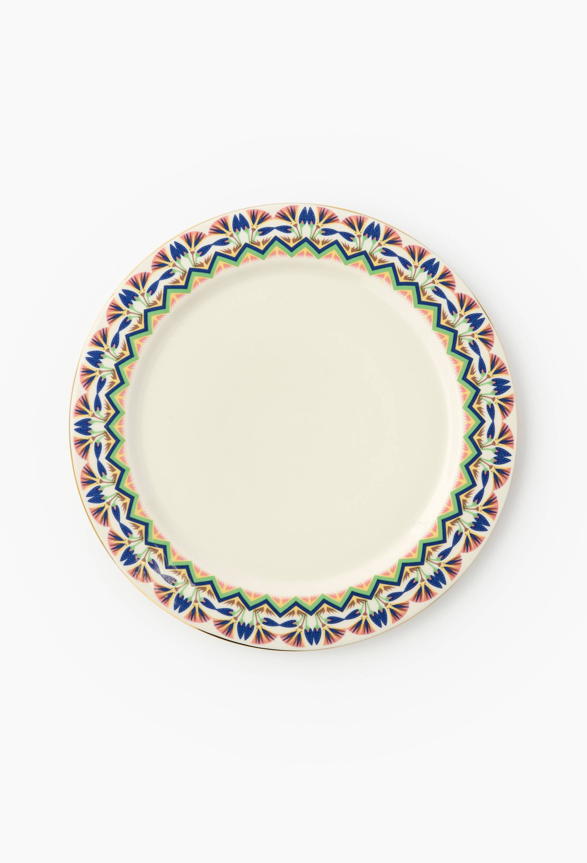 Assiette &agrave; diner en c&eacute;ramique - LOUIS BARTHELEMY x MONOPRIX, Ecru, large image number 0