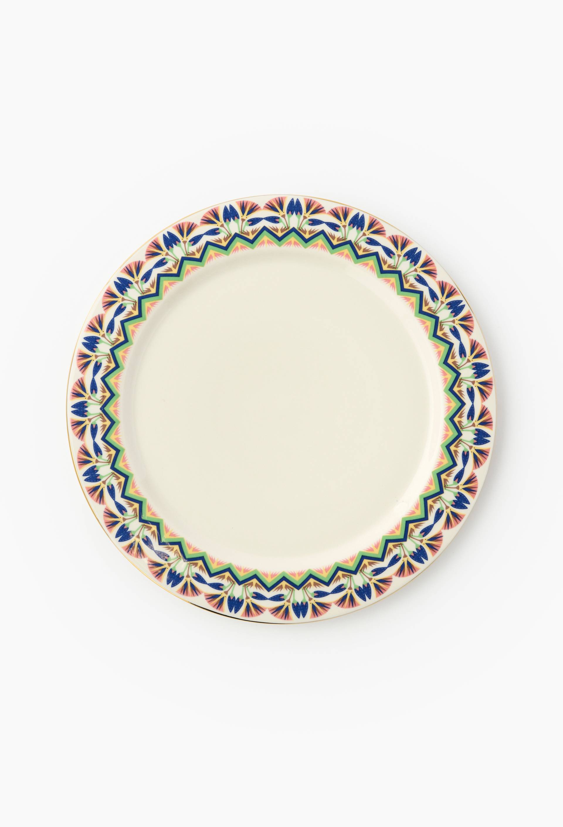Assiette &agrave; diner en c&eacute;ramique - LOUIS BARTHELEMY x MONOPRIX, Ecru, large image number 0