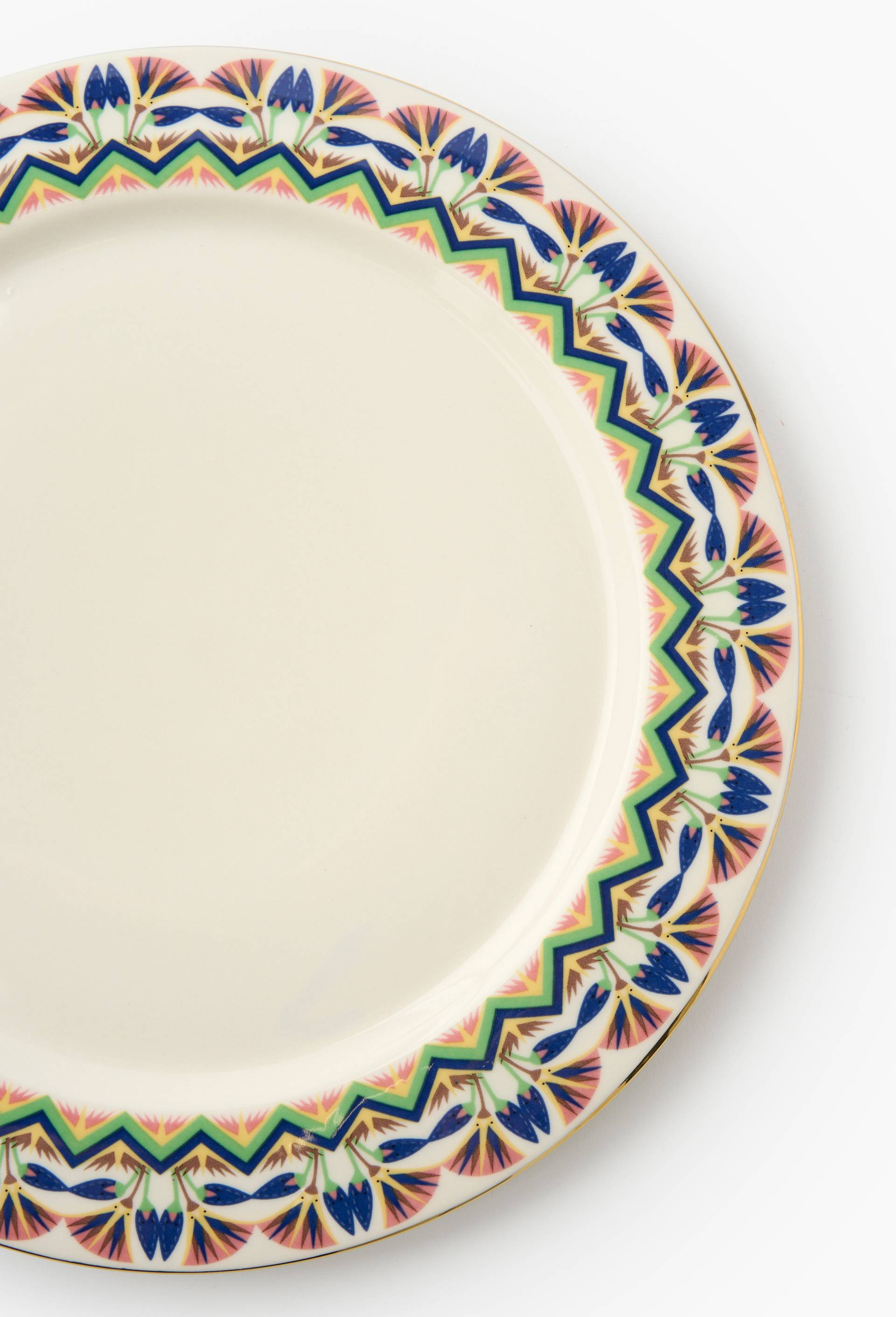 Assiette &agrave; diner en c&eacute;ramique - LOUIS BARTHELEMY x MONOPRIX, Ecru, large image number 1.0