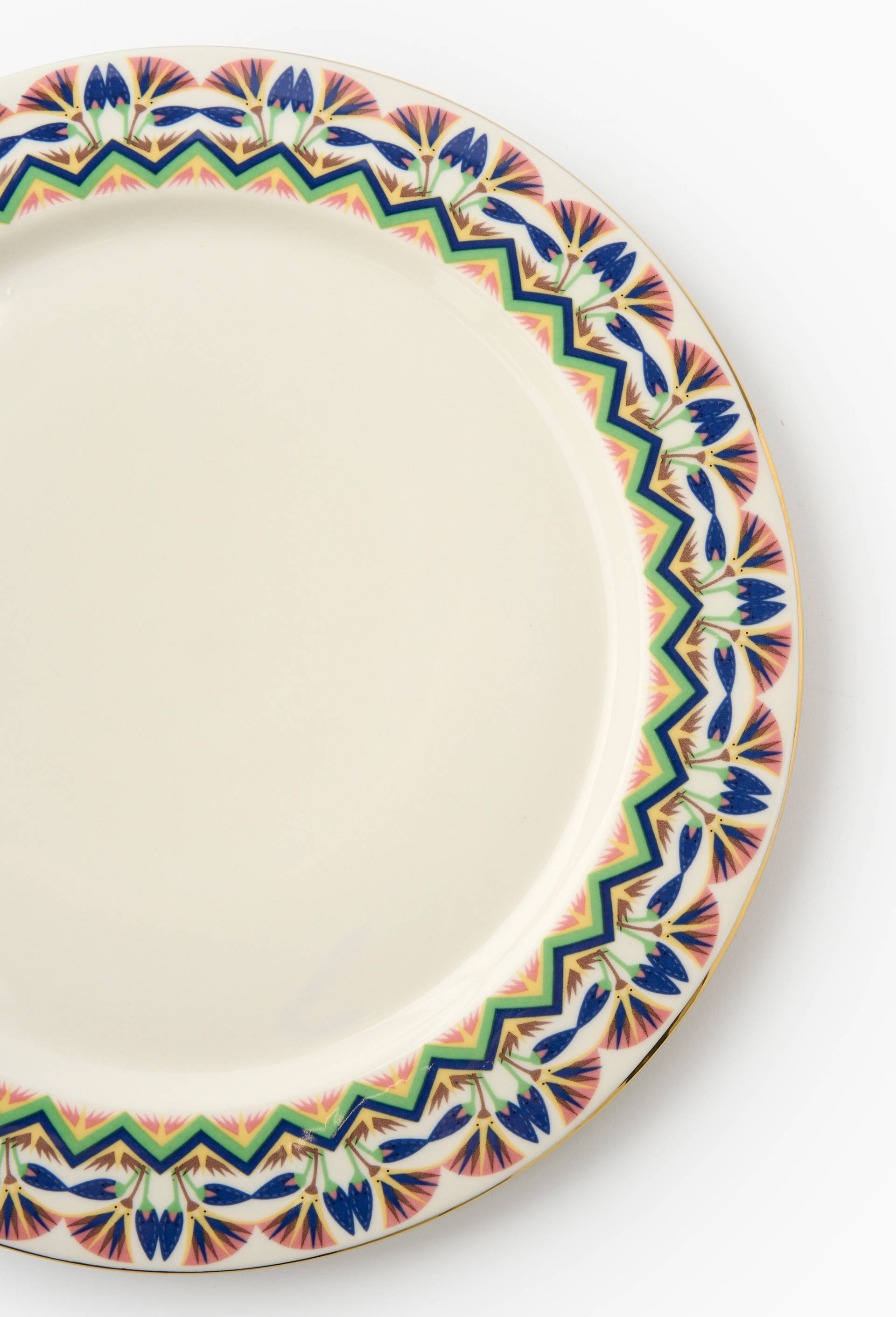 Assiette &agrave; diner en c&eacute;ramique - LOUIS BARTHELEMY x MONOPRIX, Ecru, large image number 1