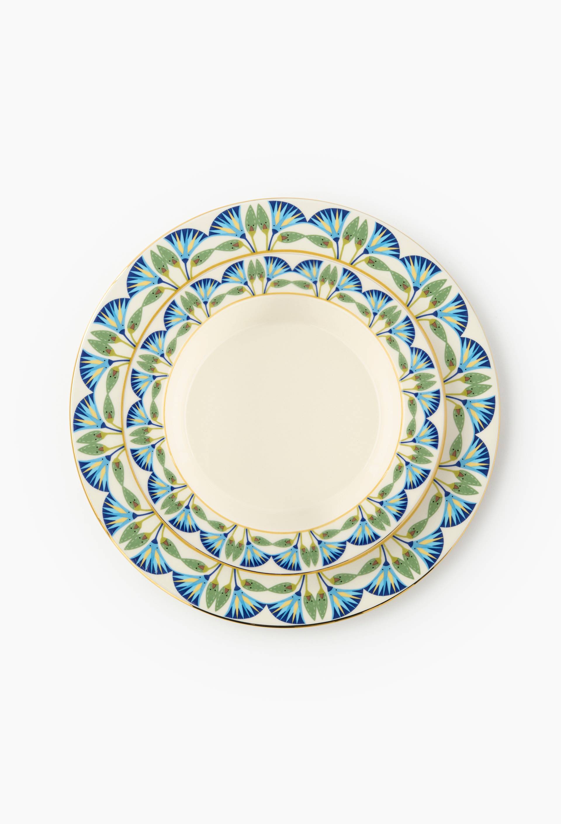 Assiette &agrave; soupe en c&eacute;ramique - LOUIS BARTHELEMY x MONOPRIX, Ecru, large image number 2.0