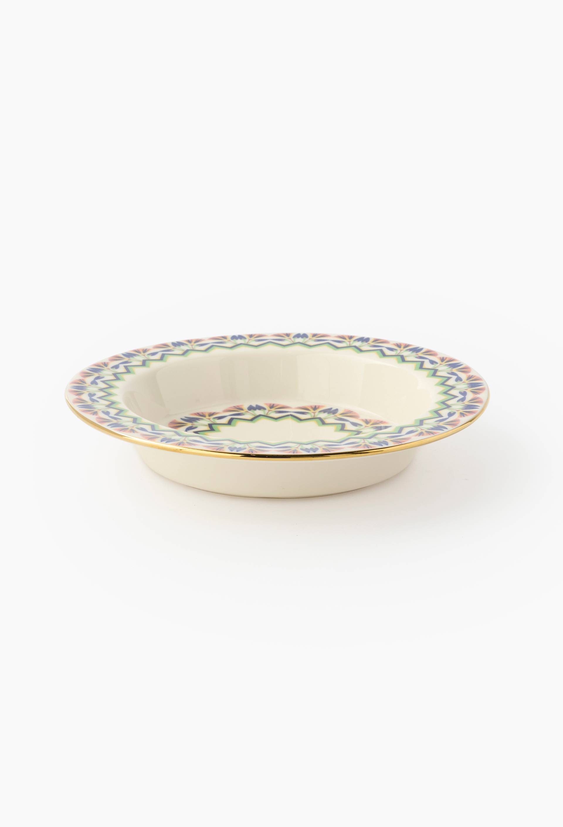 Assiette &agrave; soupe en c&eacute;ramique - LOUIS BARTHELEMY x MONOPRIX, Ecru, large image number 0.0