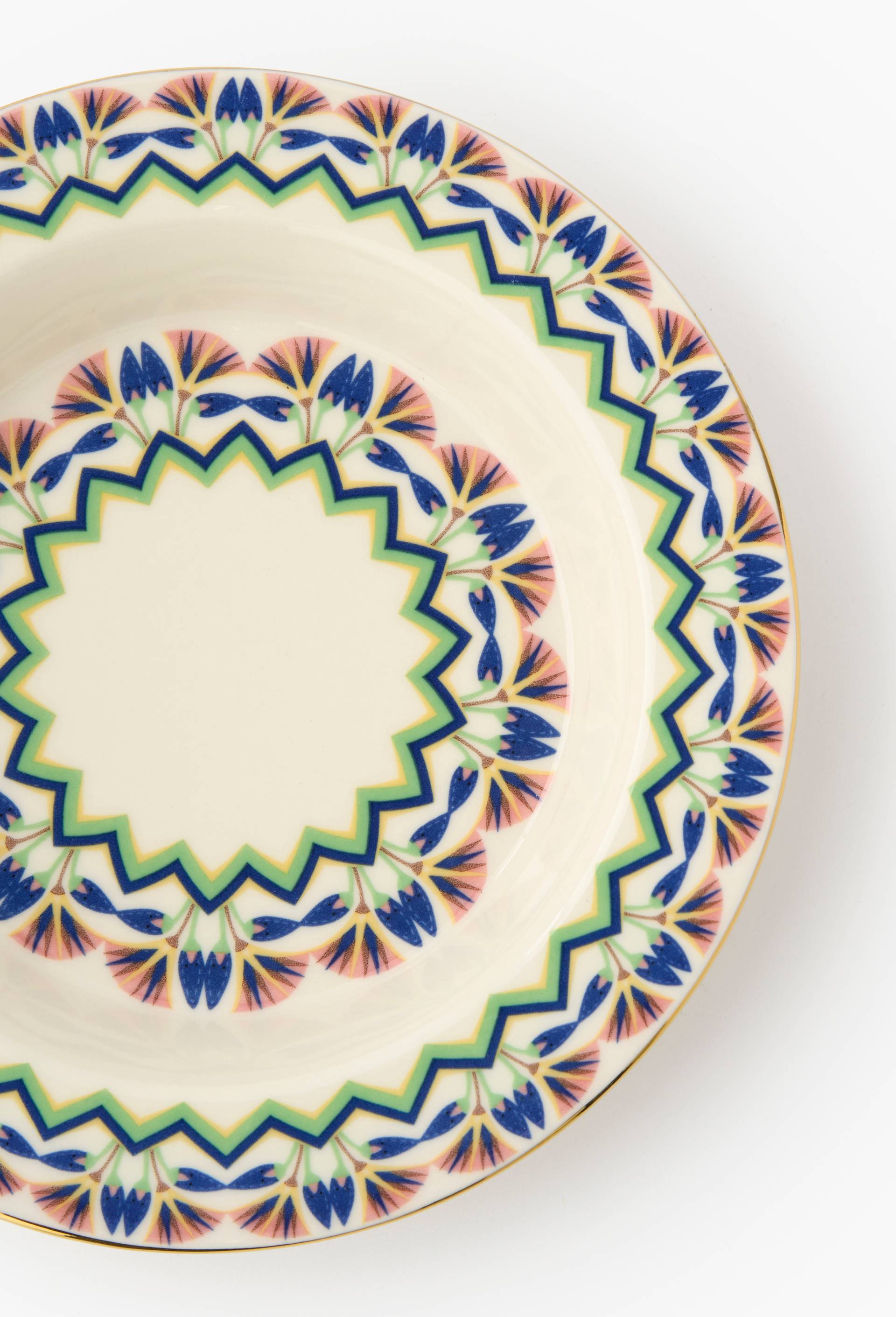 Assiette &agrave; soupe en c&eacute;ramique - LOUIS BARTHELEMY x MONOPRIX, Ecru, large image number 1.0