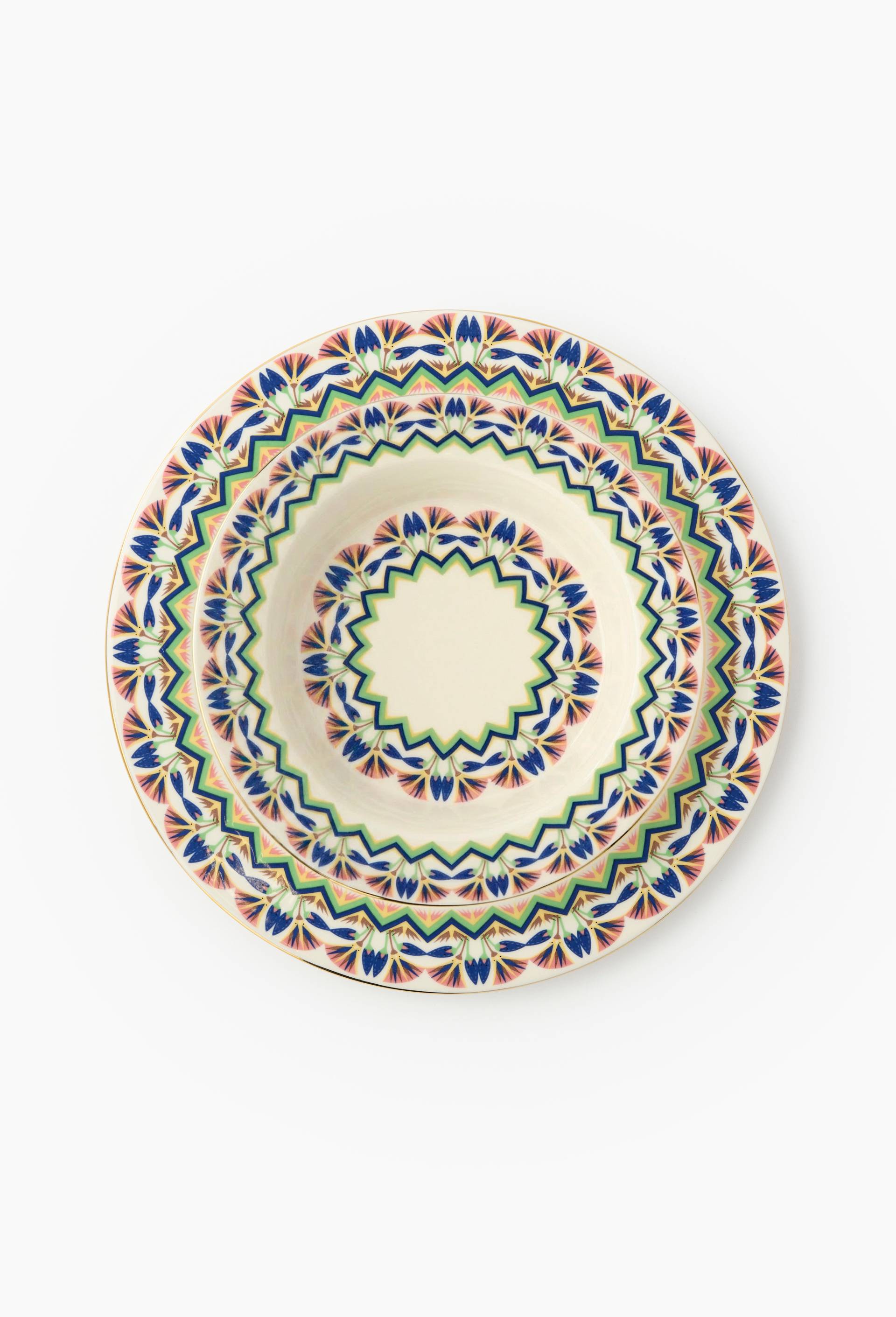 Assiette &agrave; soupe en c&eacute;ramique - LOUIS BARTHELEMY x MONOPRIX, Ecru, large image number 2.0