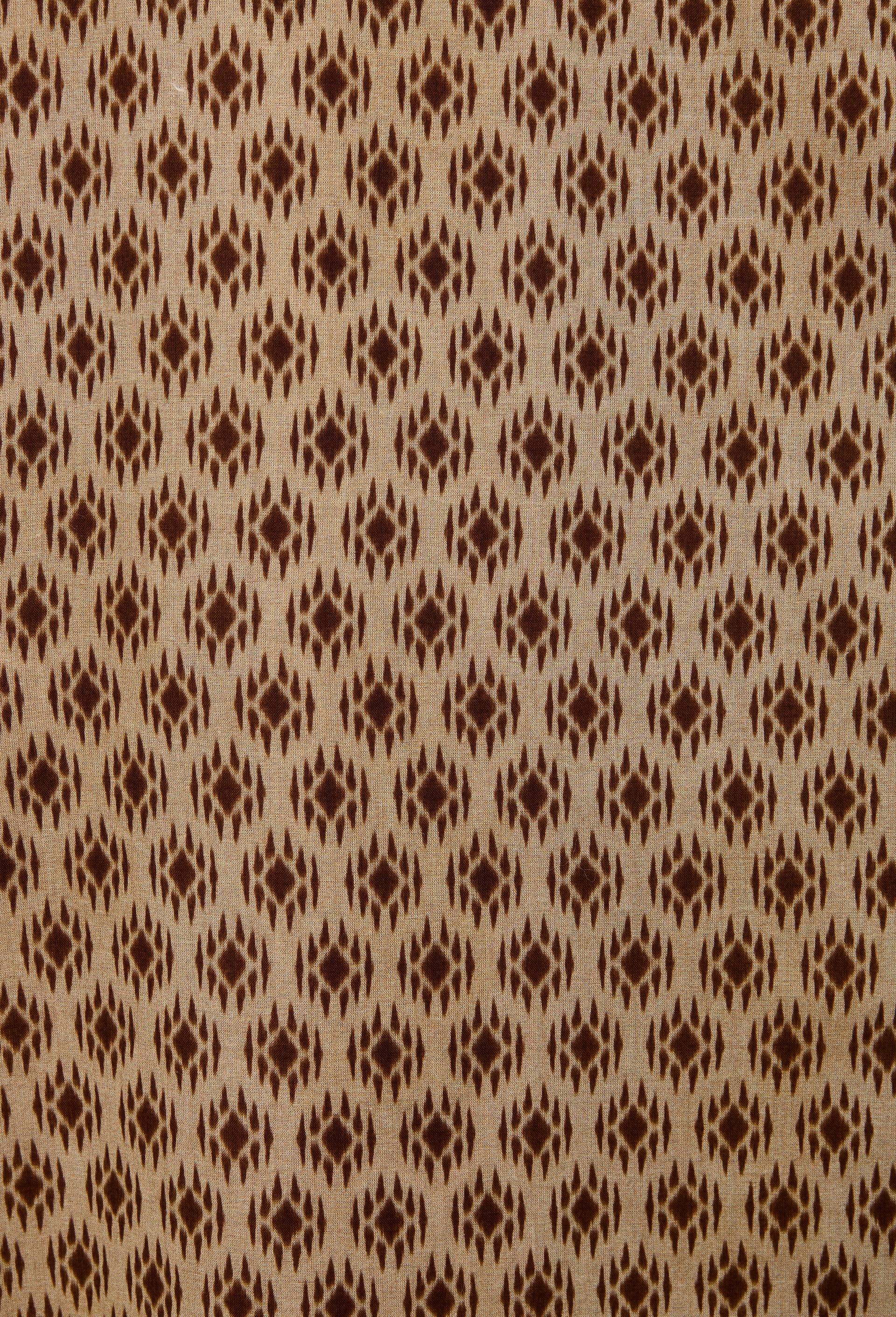 Jupe midi imprim&eacute;e en coton, Beige, large image number 5.0