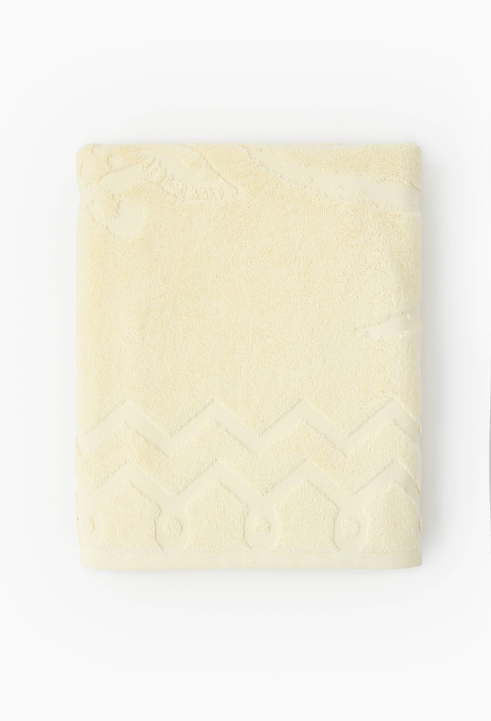 Drap de bain en coton - LOUIS BARTHELEMY x MONOPRIX, Ecru, large image number 0