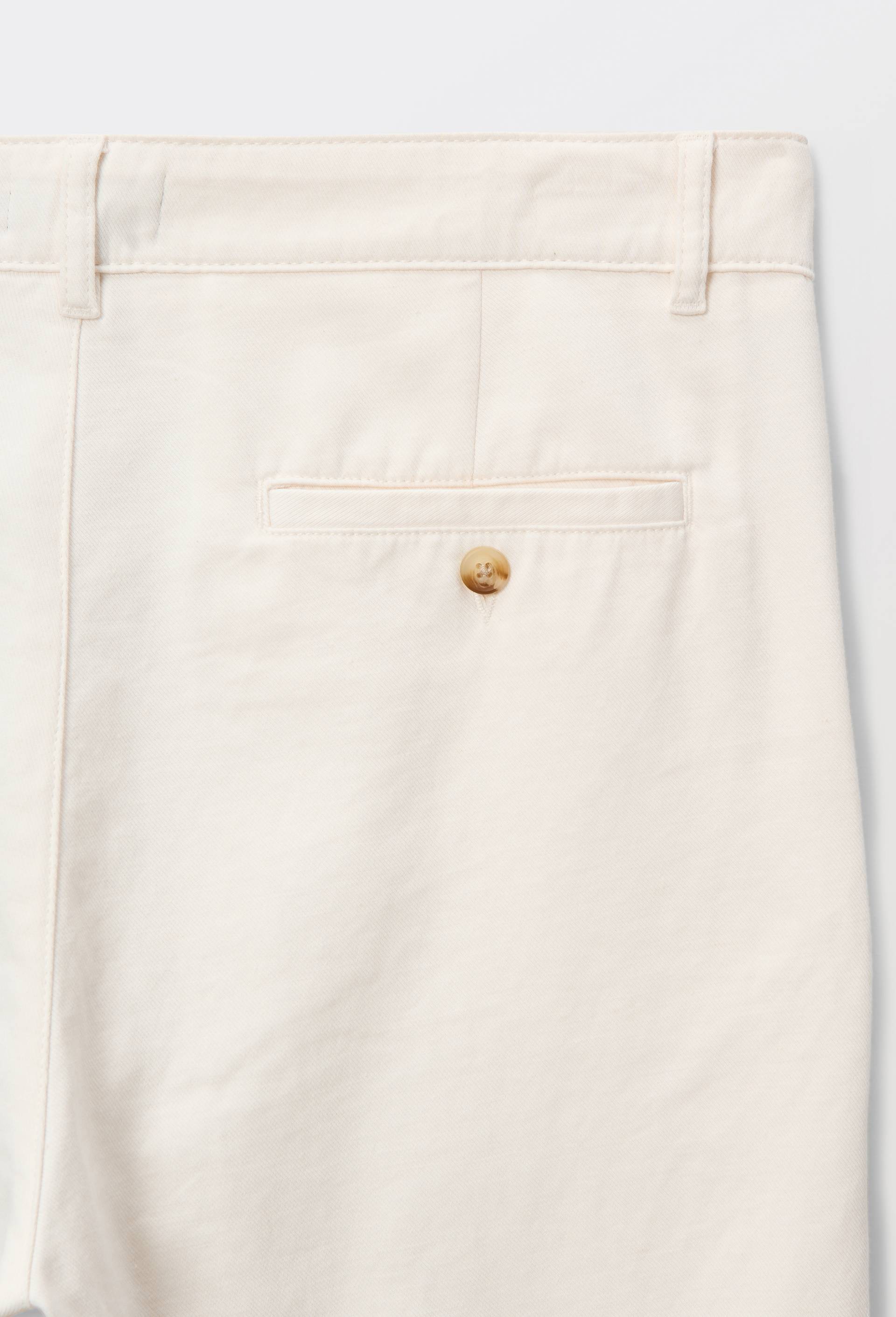 Pantalon &eacute;lastiqu&eacute; en coton et lin, Beige clair, large image number 4