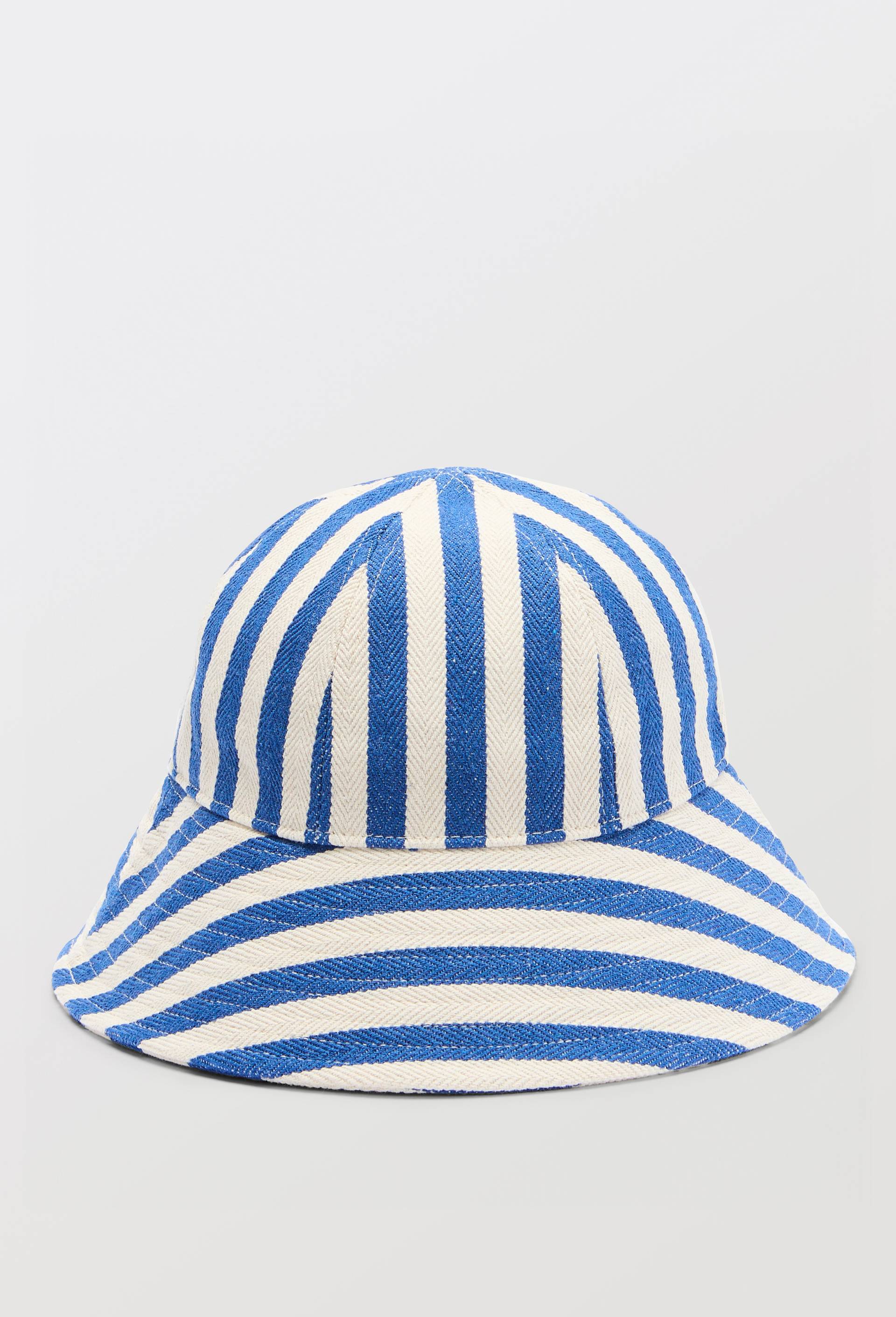 Chapeau &agrave; rayures, Bleu, large image number 0