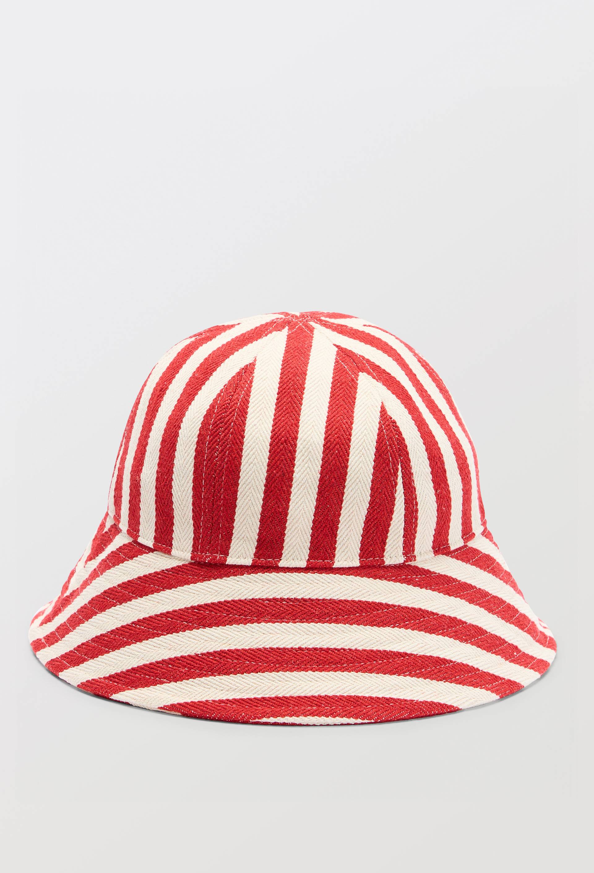 Chapeau &agrave; rayures, Rouge, swatch image