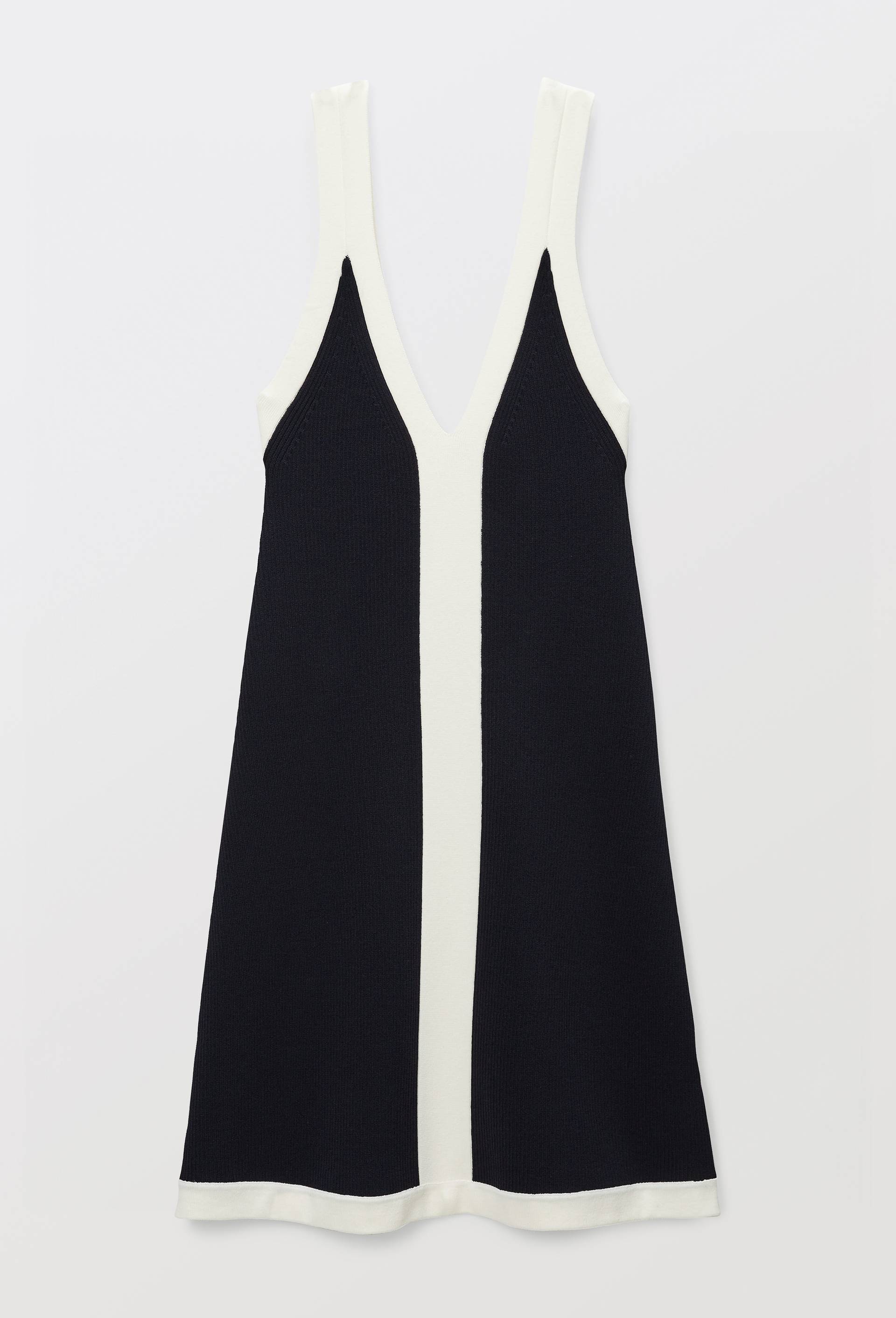 Robe c&ocirc;te fine TERESA, Bleu fonc&eacute;, large image number 2