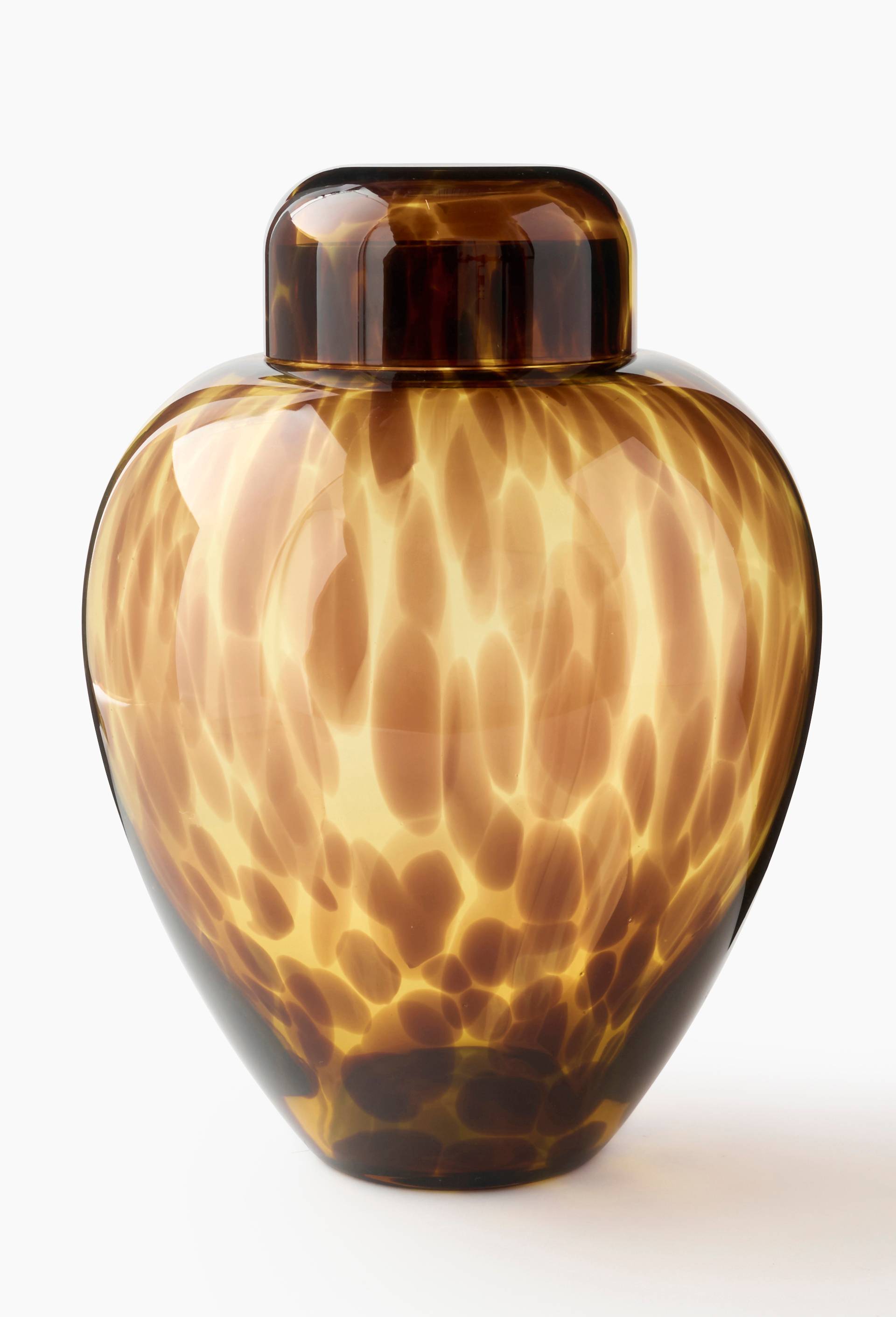 Vase en verre - LOUIS BARTHELEMY x MONOPRIX, Brun, large image number 0