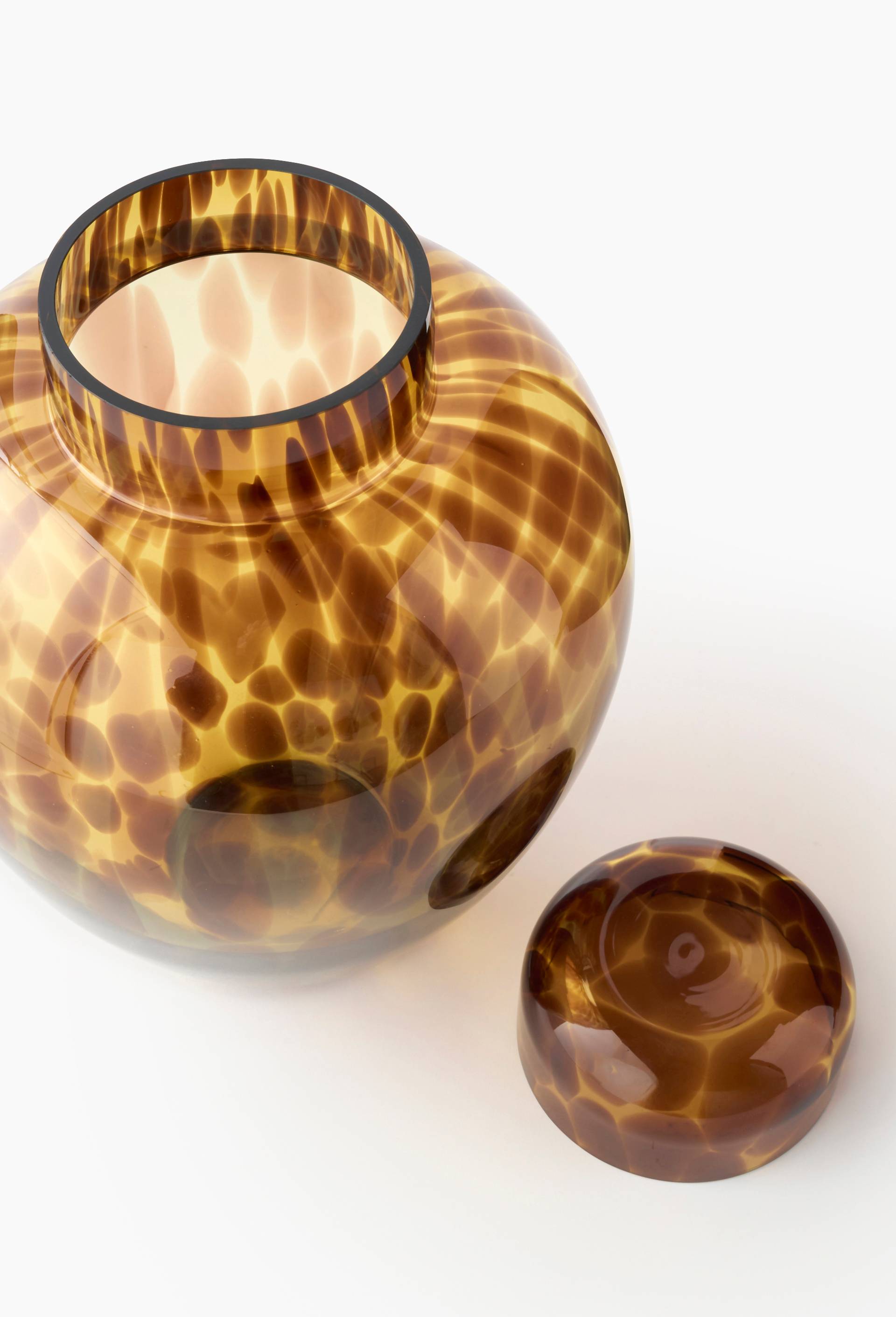 Vase en verre - LOUIS BARTHELEMY x MONOPRIX, Brun, large image number 1