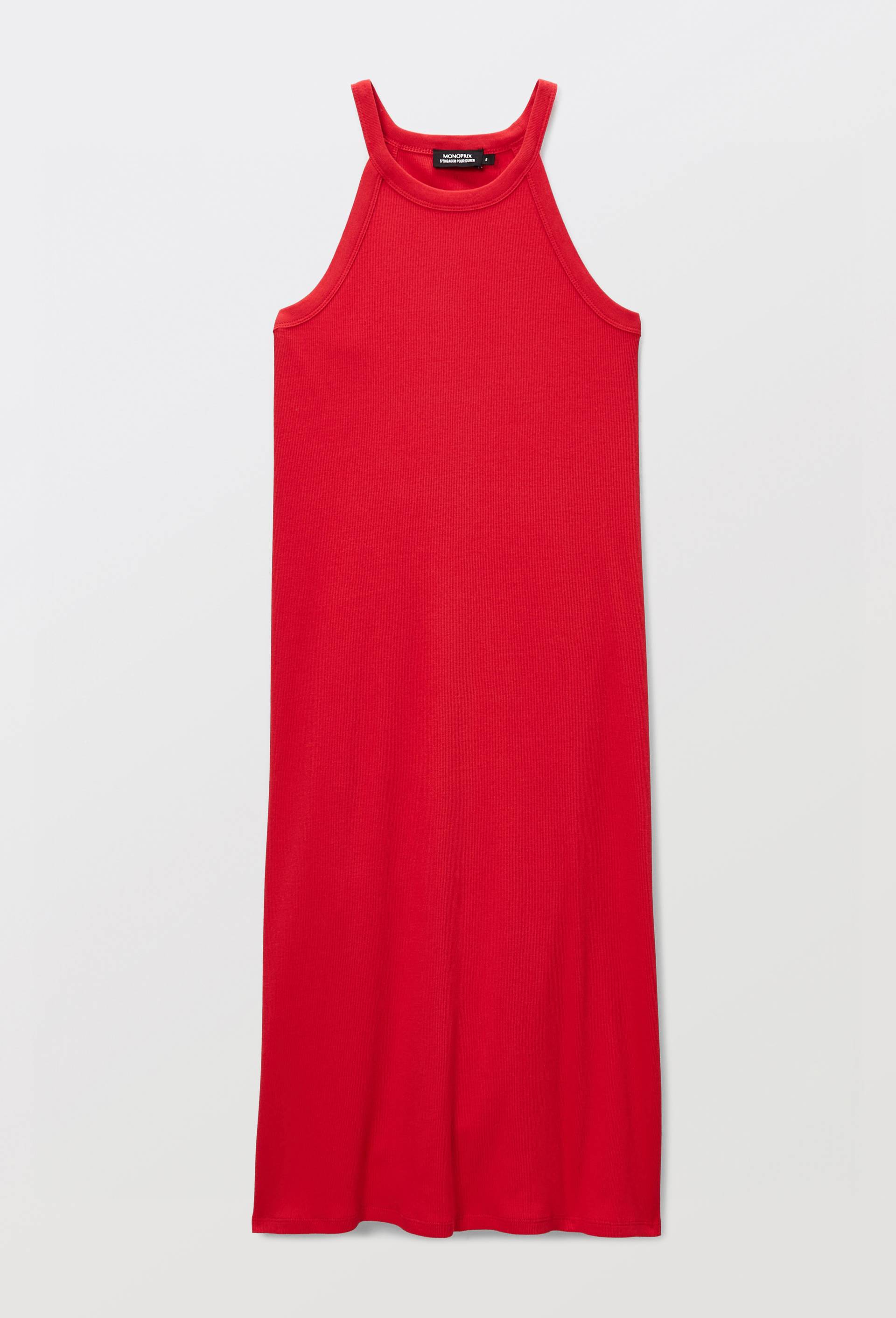 Chemise de nuit en coton bio GOTS c&ocirc;tel&eacute;, Rouge, large image number 2.0