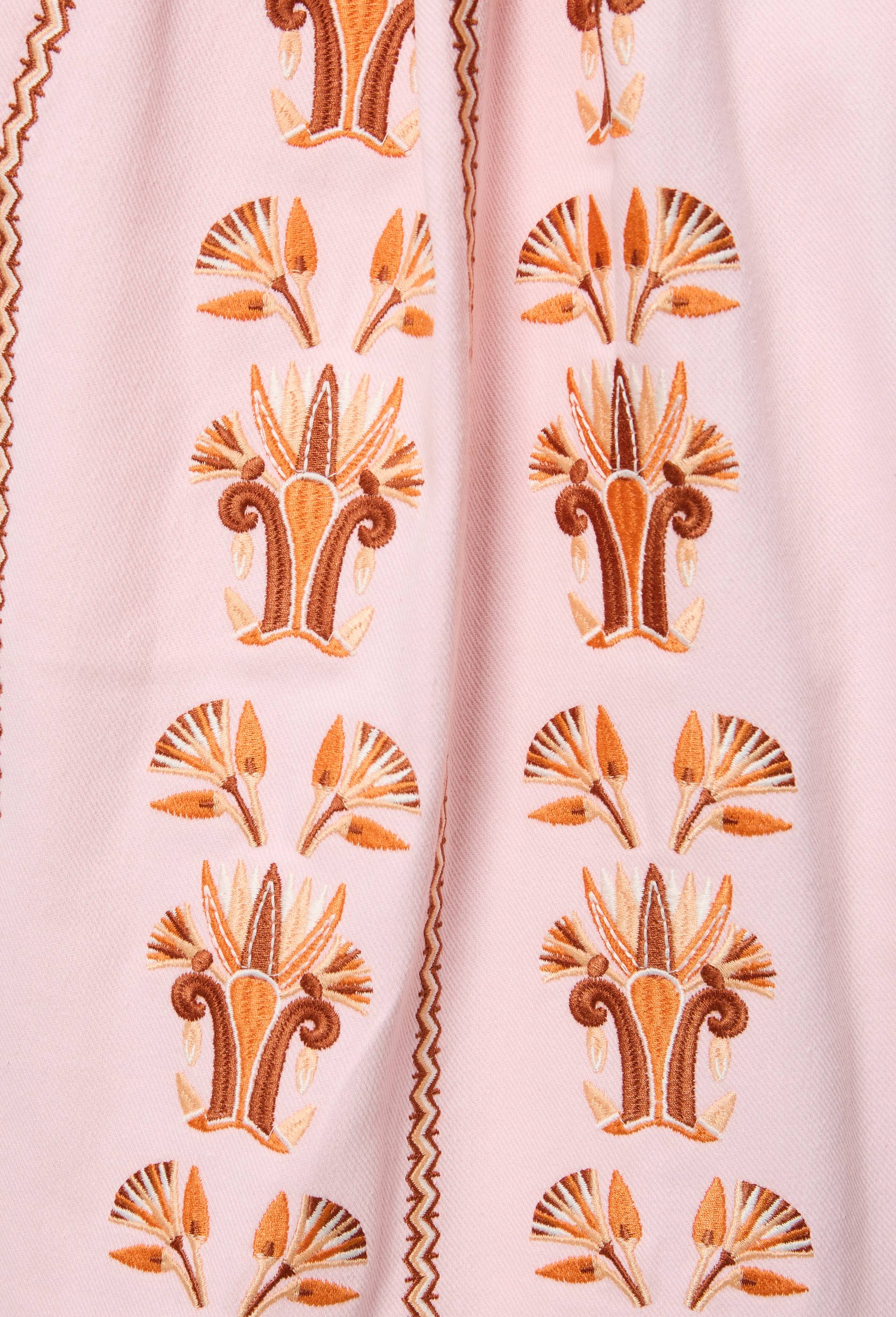 Bermuda brod&eacute; en coton BIO GOTS - LOUIS BARTHELEMY x MONOPRIX, Rose, large image number 5
