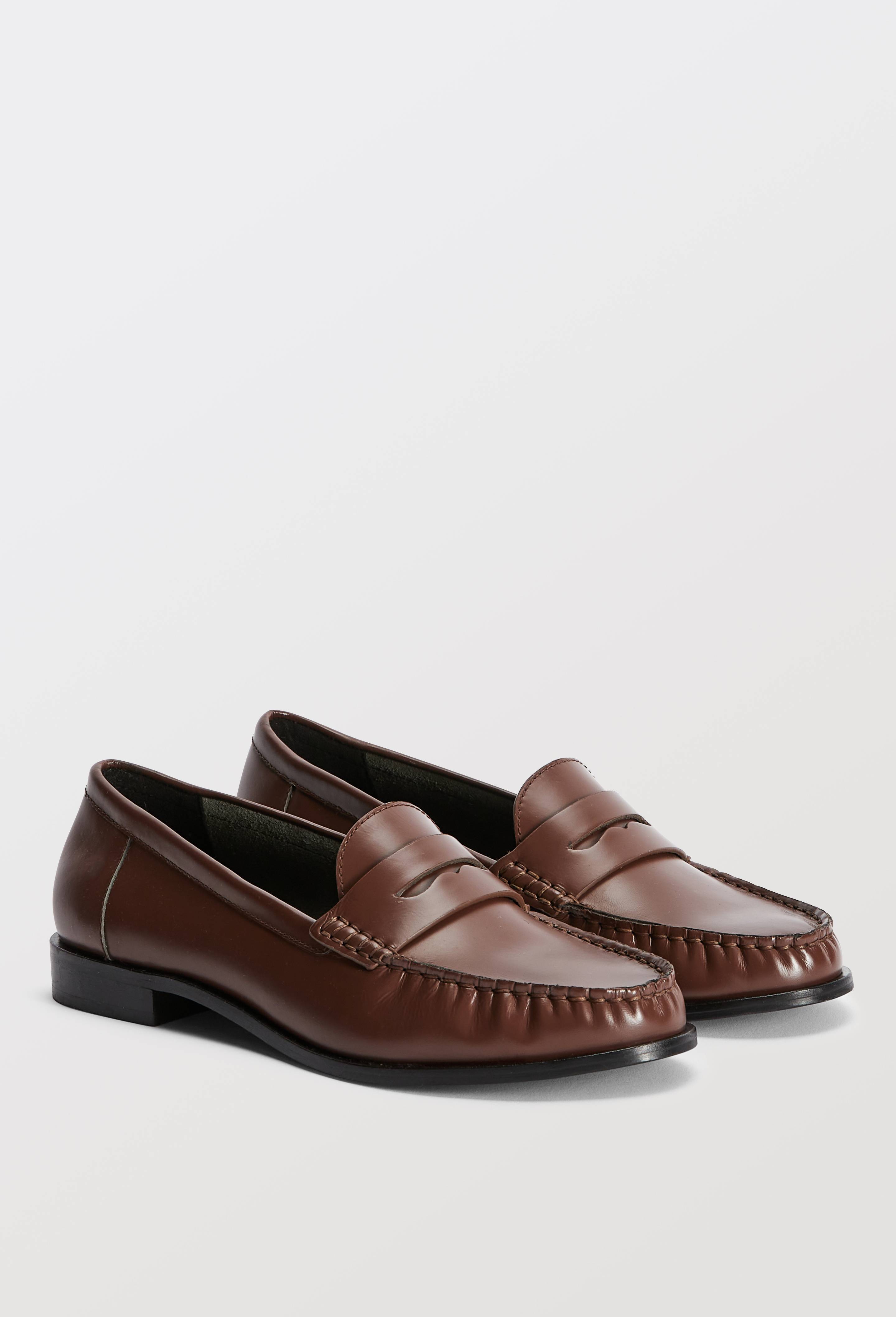 Mocassins en cuir, Brun, large image number 0.0
