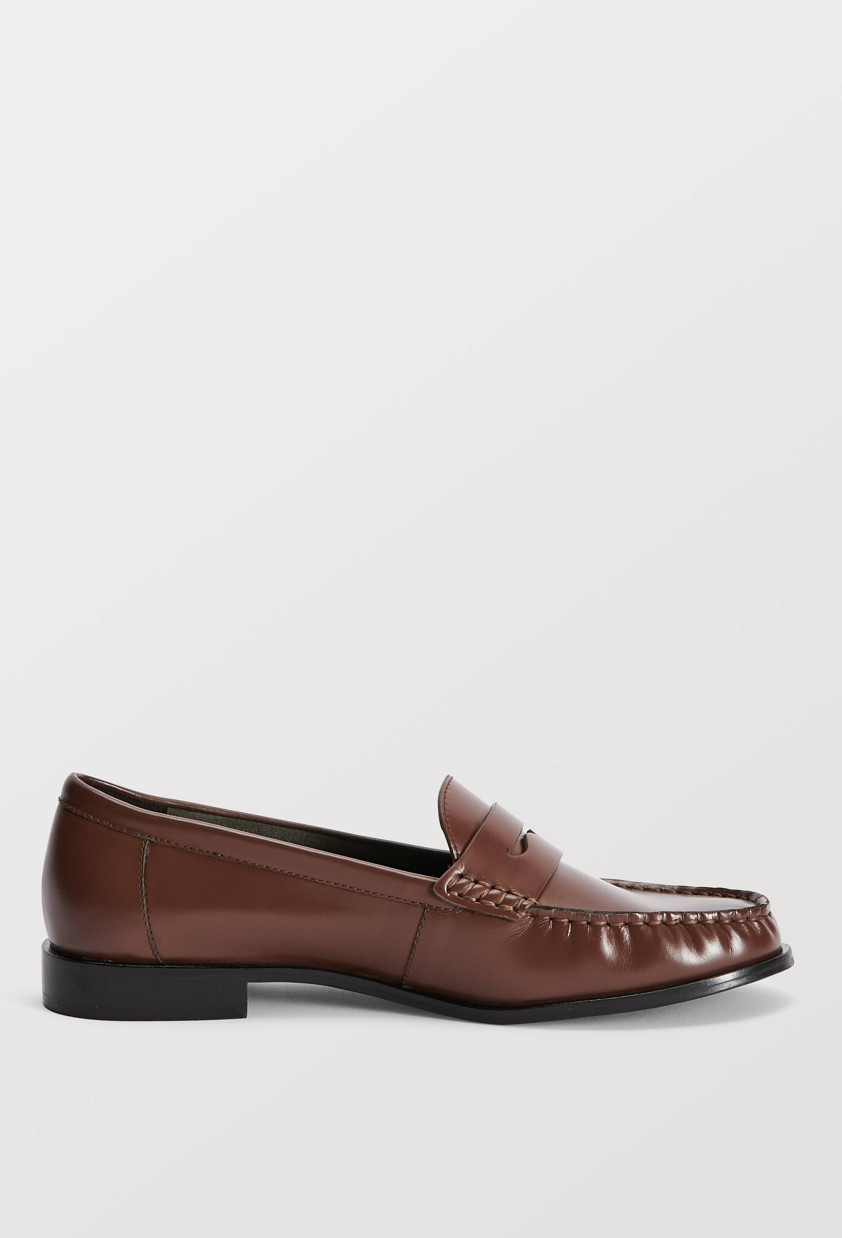 Mocassins en cuir, Brun, large image number 1