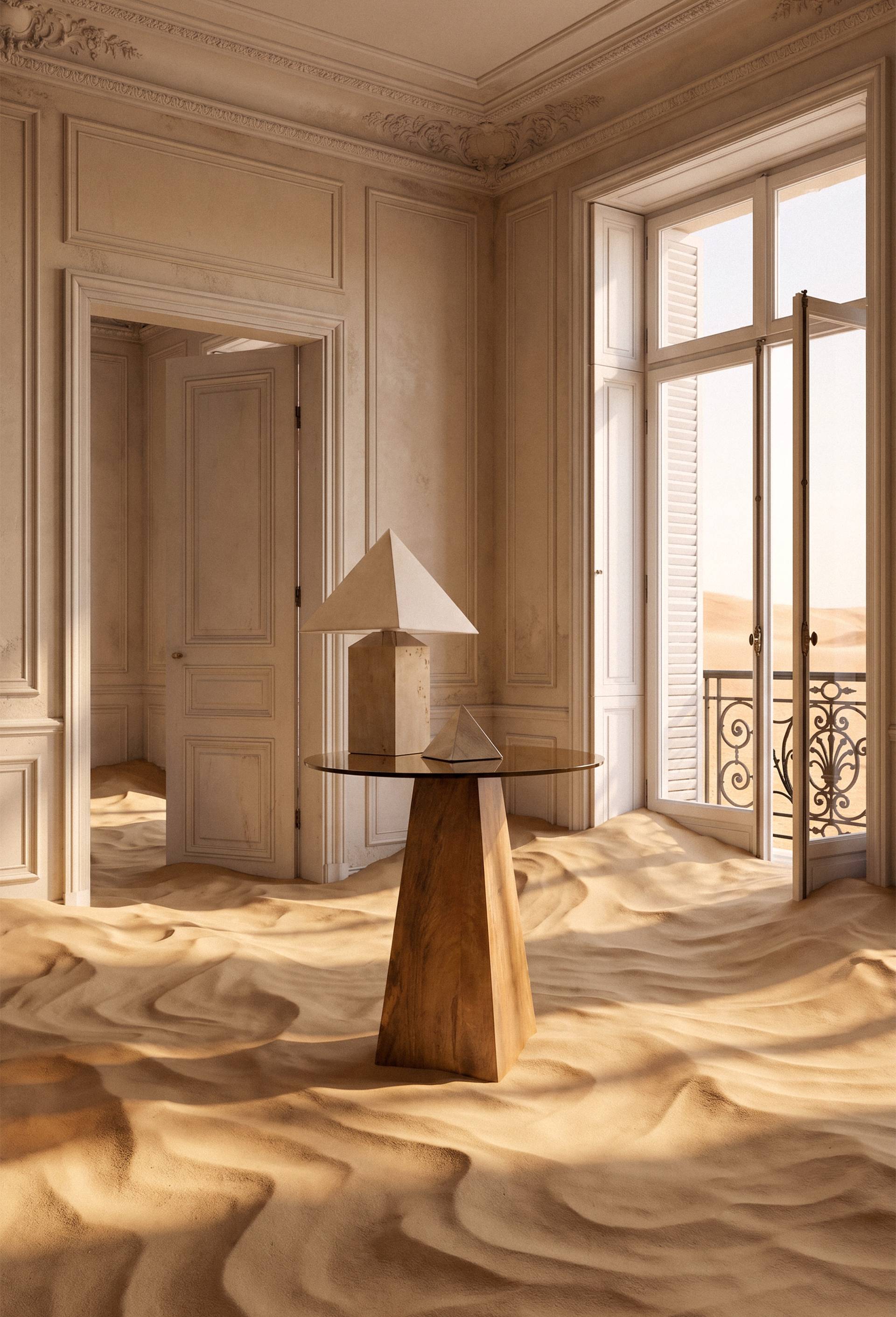 Lampe &agrave; poser - LOUIS BARTHELEMY x MONOPRIX, Brun, large image number 0